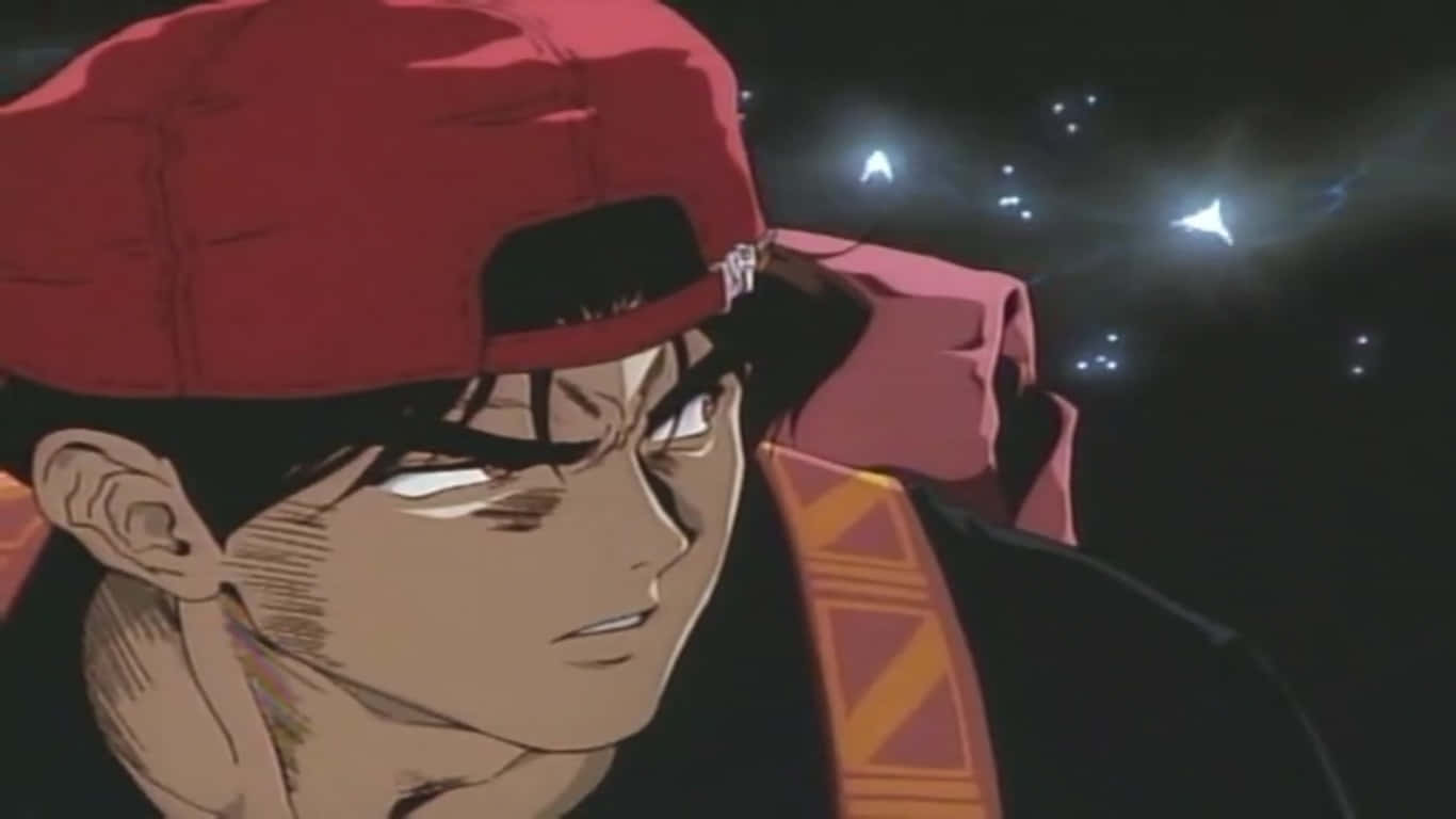 Bad Boy Anime, red cap, stadium lights, HD Desktop Wallpaper