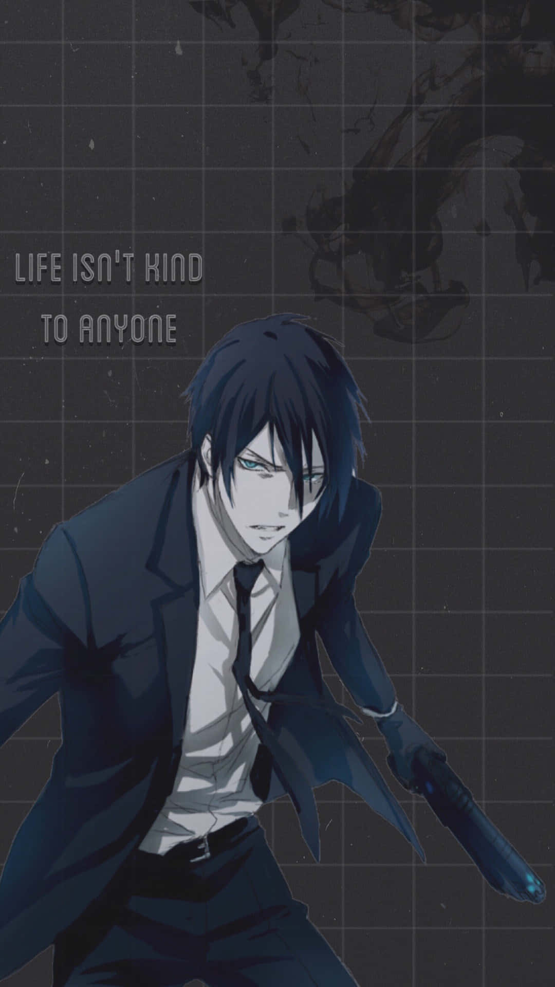 Bad Boy Anime, dark-haired anime man, suit, Full HD Phone Wallpaper