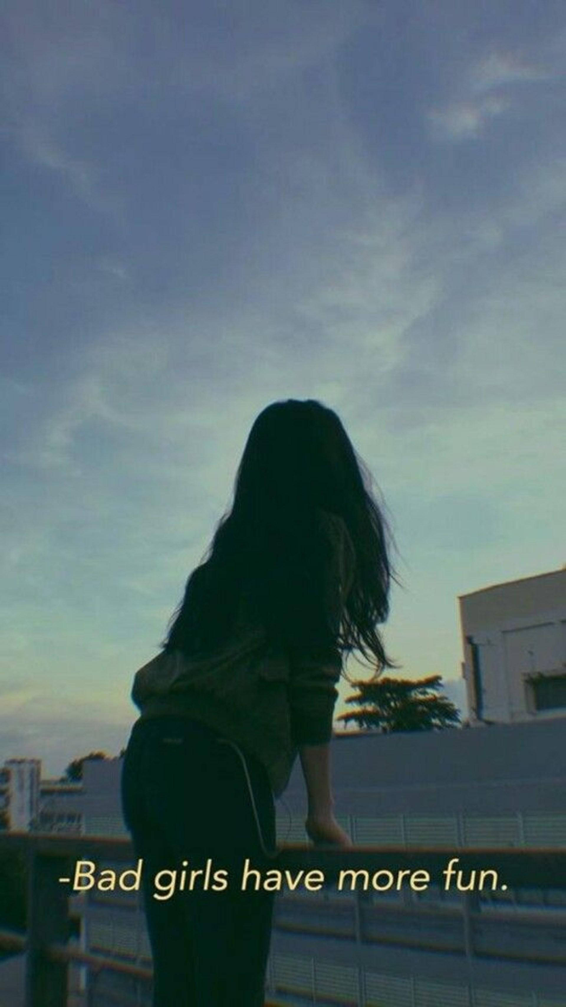 Dreaming Girl Aesthetic, rooftop railing, dusk, 2K Phone Wallpaper