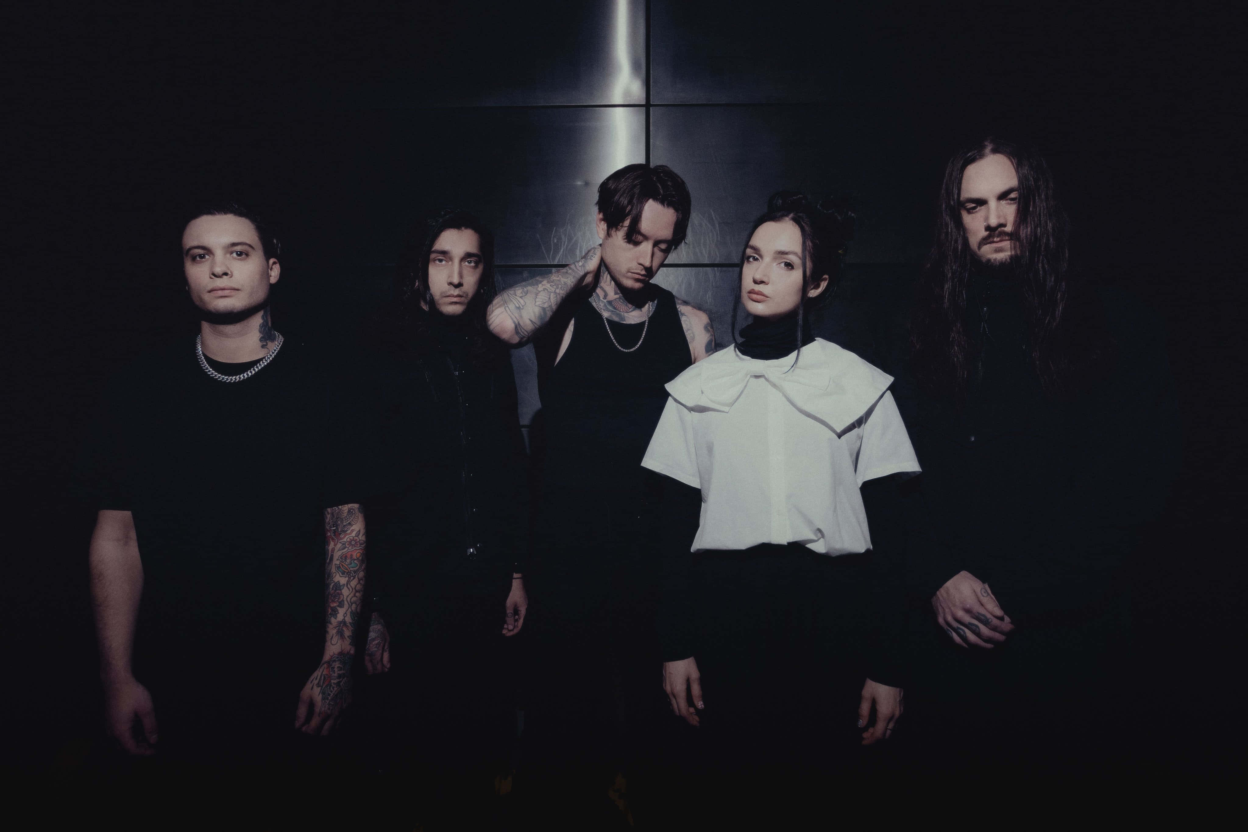 Bad Omens, band members, dark studio, 4K Desktop Wallpaper