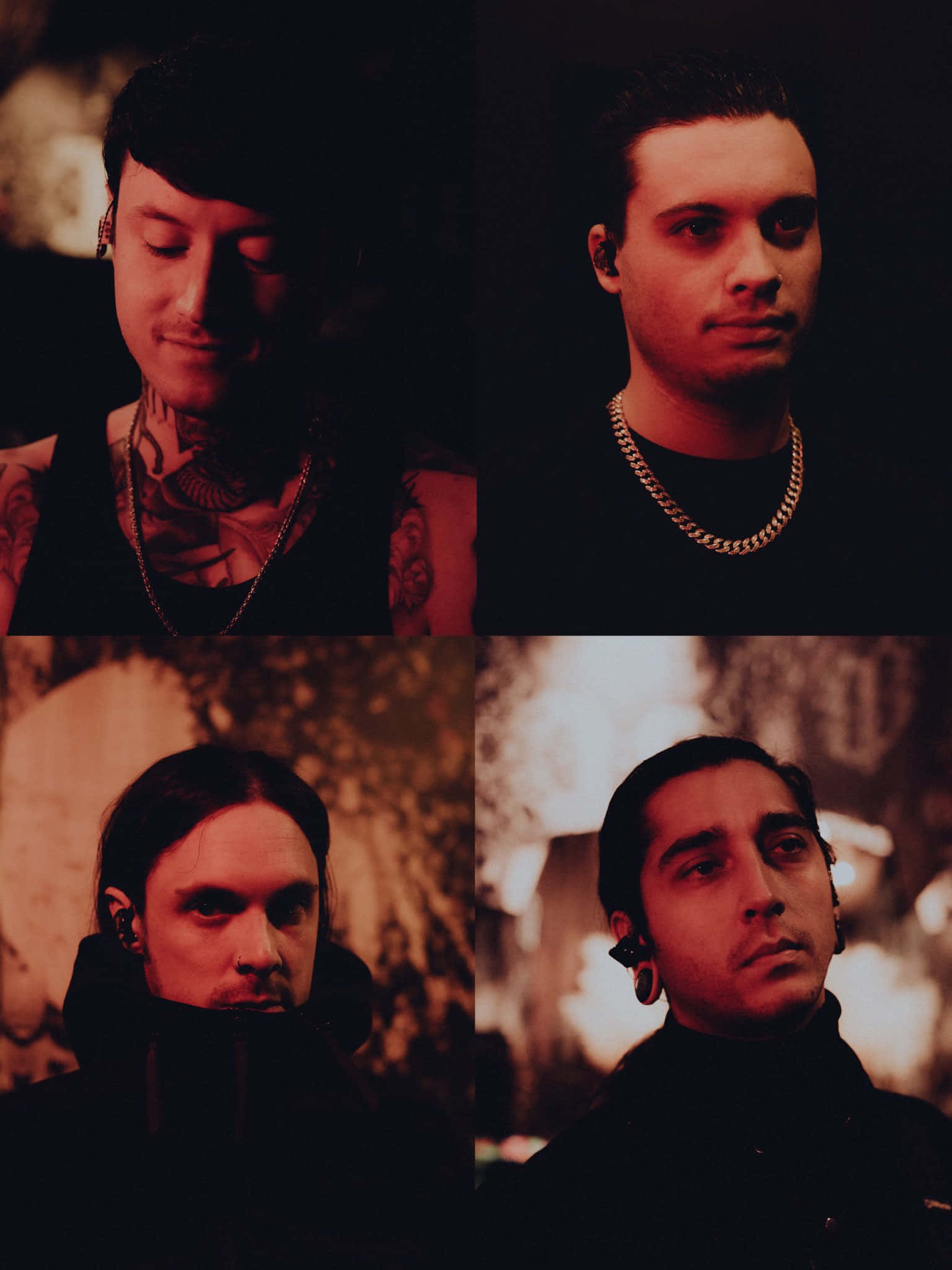 Bad Omens, band portraits, tattoos, Full HD Phone Wallpaper