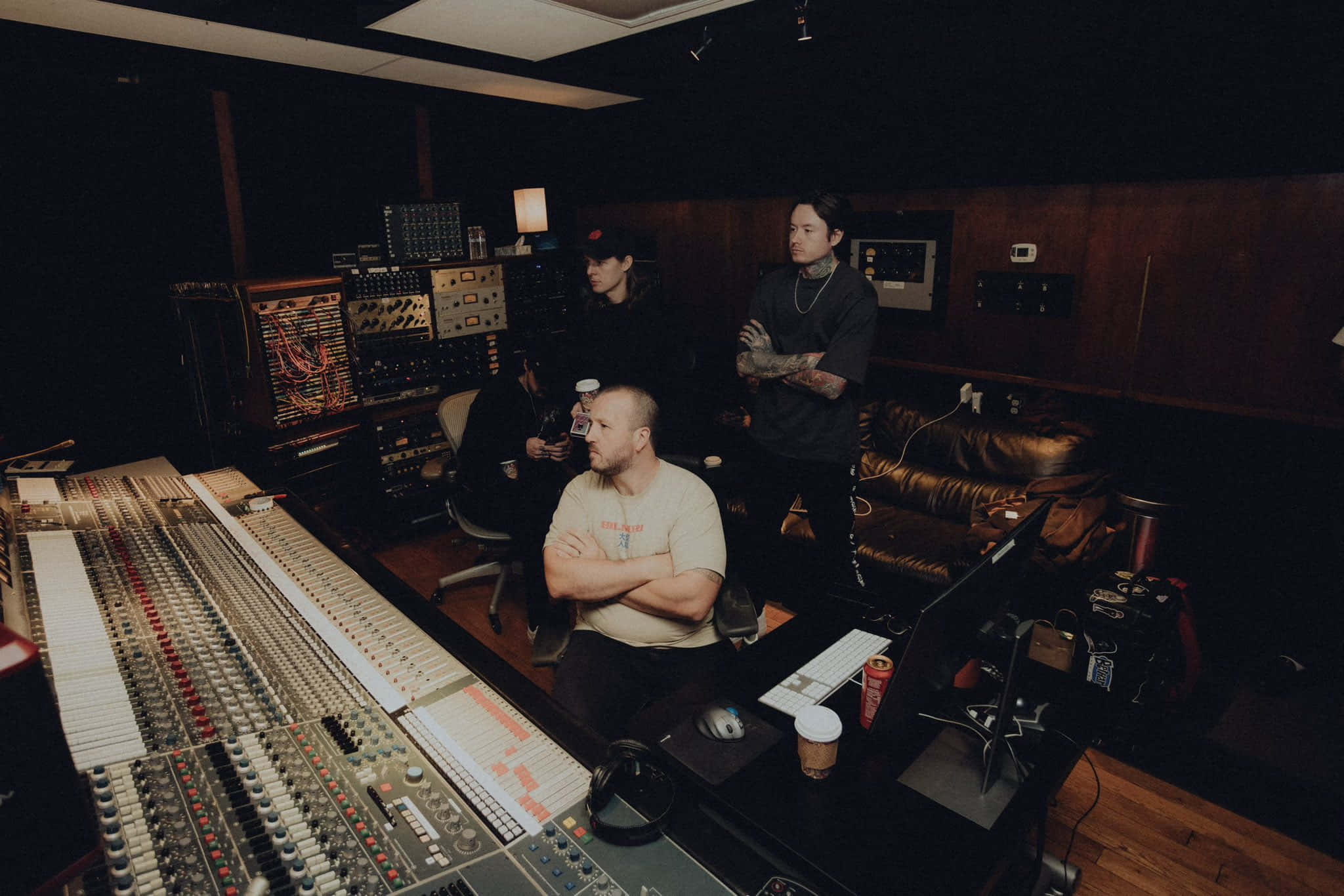 Bad Omens, analog recording studio, vintage gear, Full HD Desktop Wallpaper