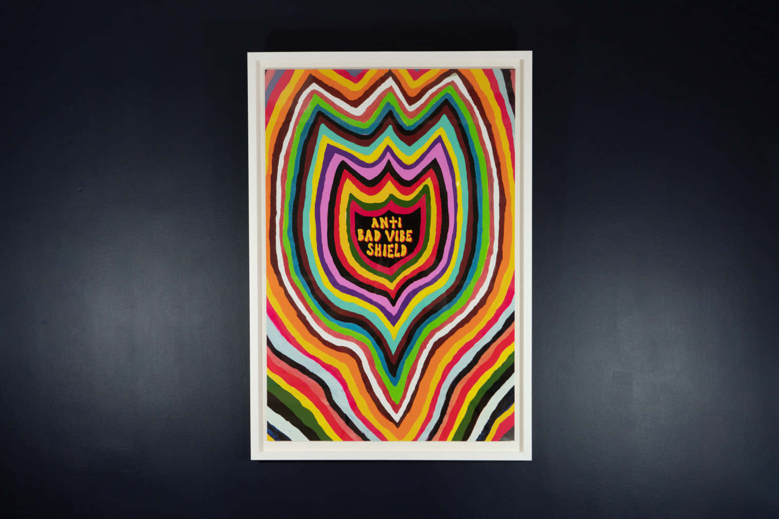 Bad Vibes, psychedelic artwork, concentric rainbow waves, HD Desktop Wallpaper