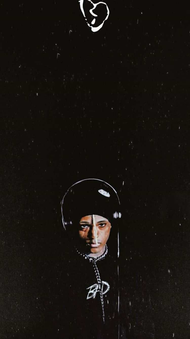 black and white image, man in a helmet, starry black sky, HD Phone Wallpaper