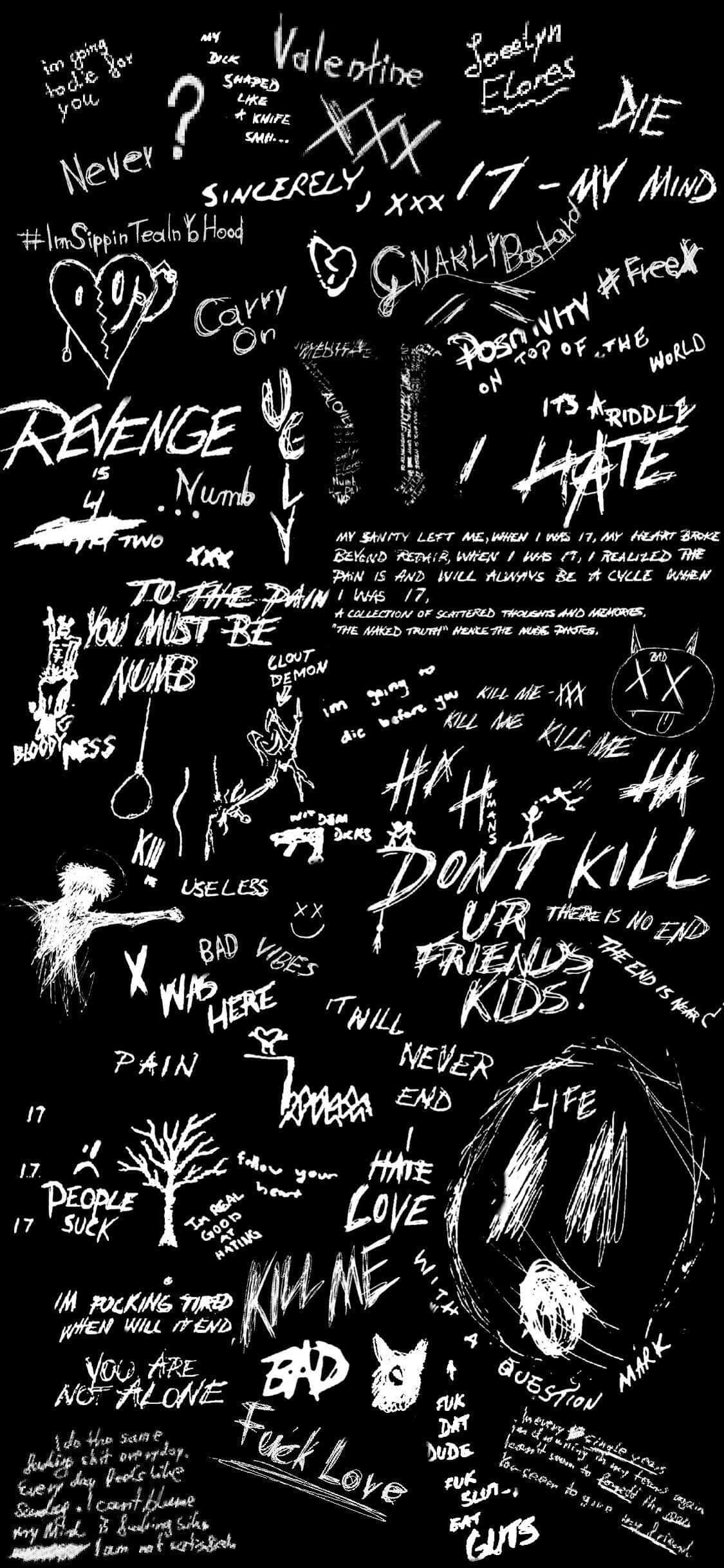 black and white, graffiti wall, angry handwritten phrases, Full HD Phone Wallpaper