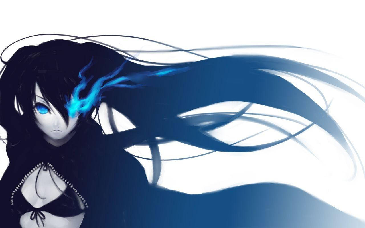 Empowered Attitude, badass girl, glowing blue eyes, HD Desktop Wallpaper
