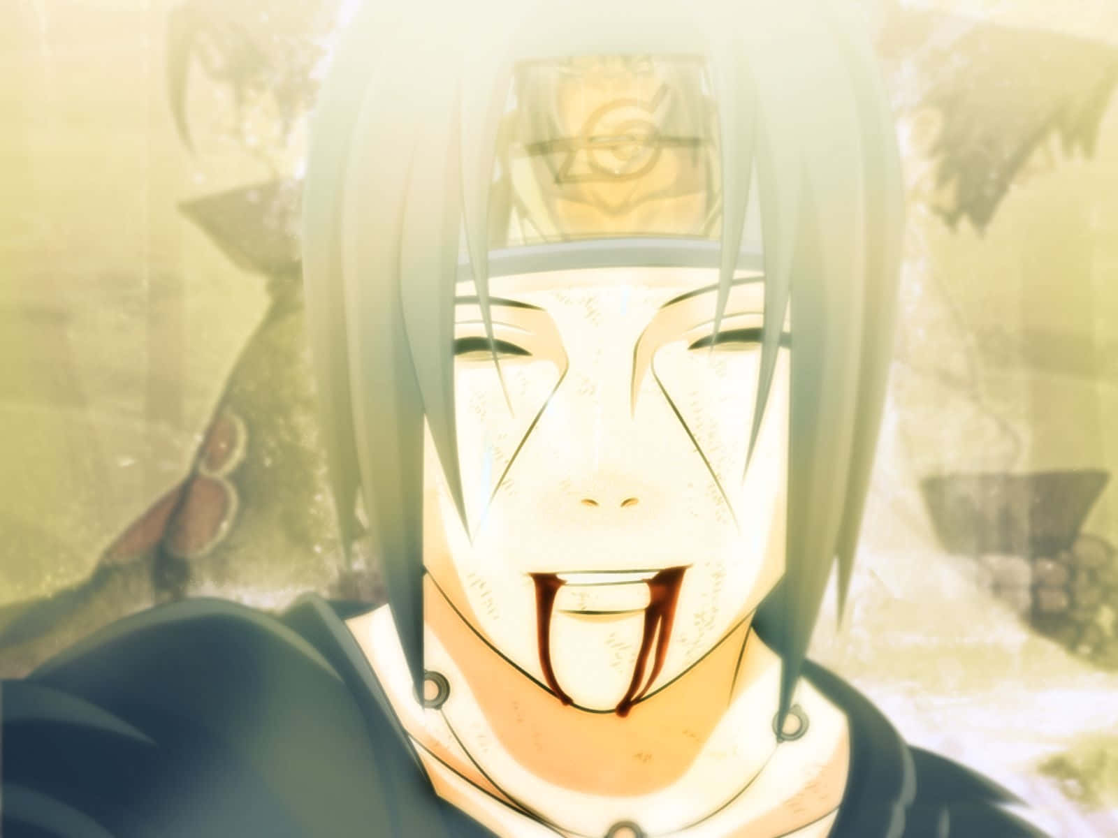 Itachi, silver hair, headband, HD Desktop Wallpaper