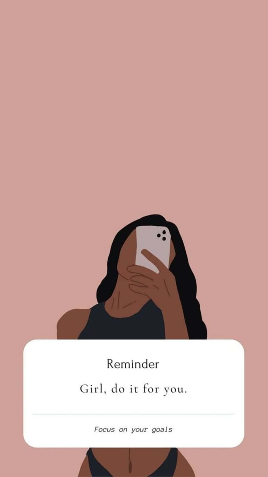 baddie girl, soft pink background, minimalist illustration, HD Phone Wallpaper