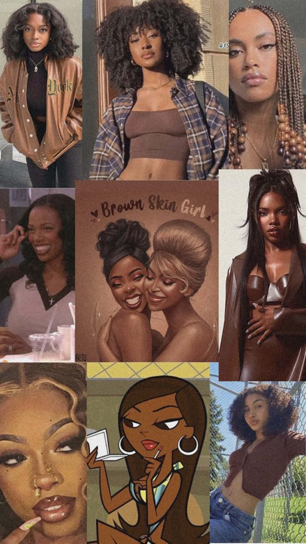 baddie girl, black women, afro hair, HD Phone Wallpaper