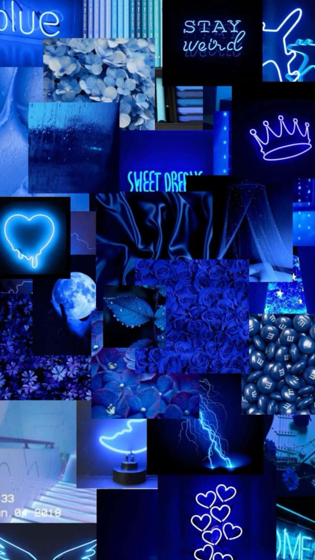 Neon Blue Baddie, neon signs, flowers, Full HD Phone Wallpaper