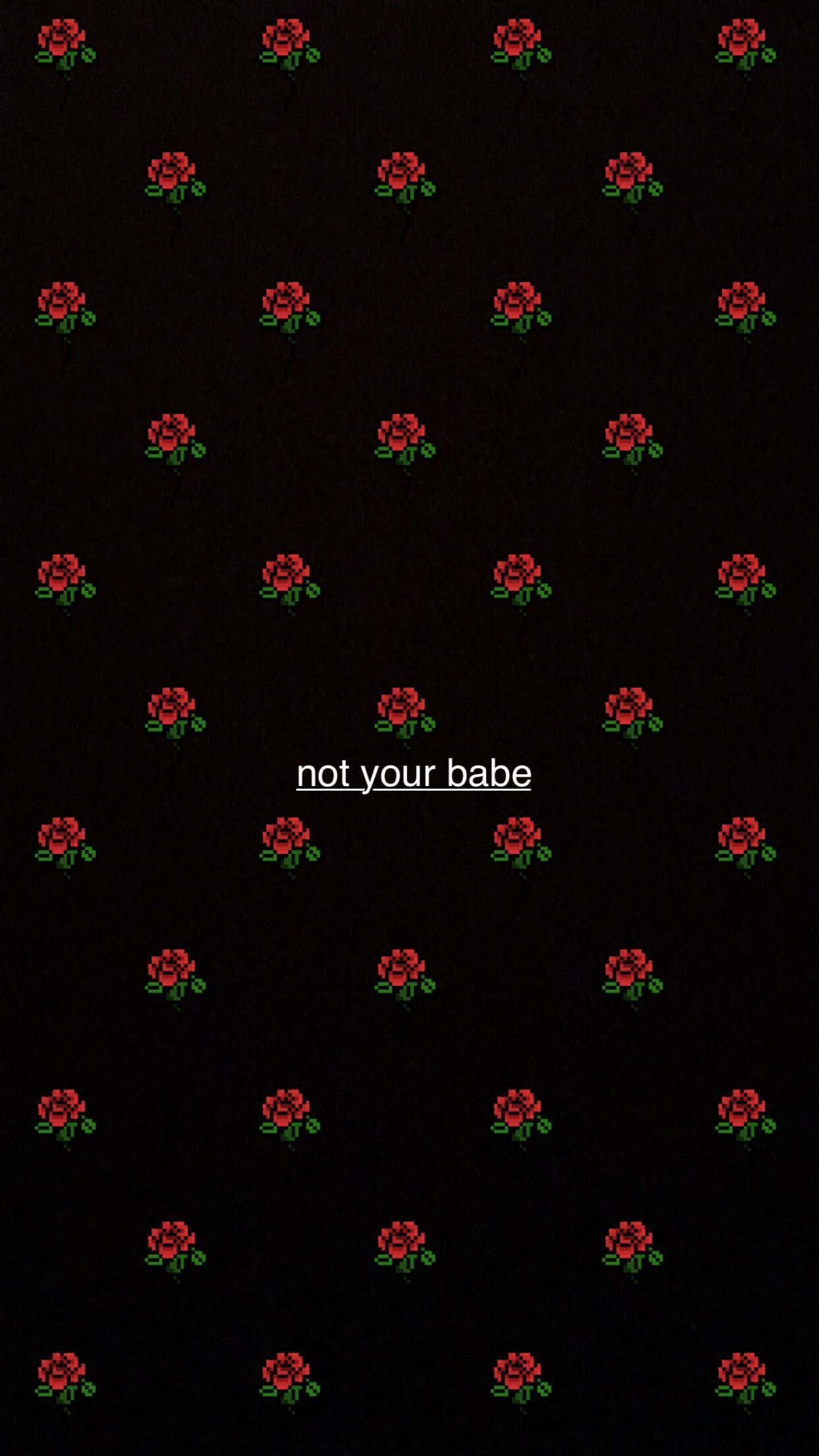 Baddie iPhone, iPhone, pixelated red roses, Full HD Phone Wallpaper