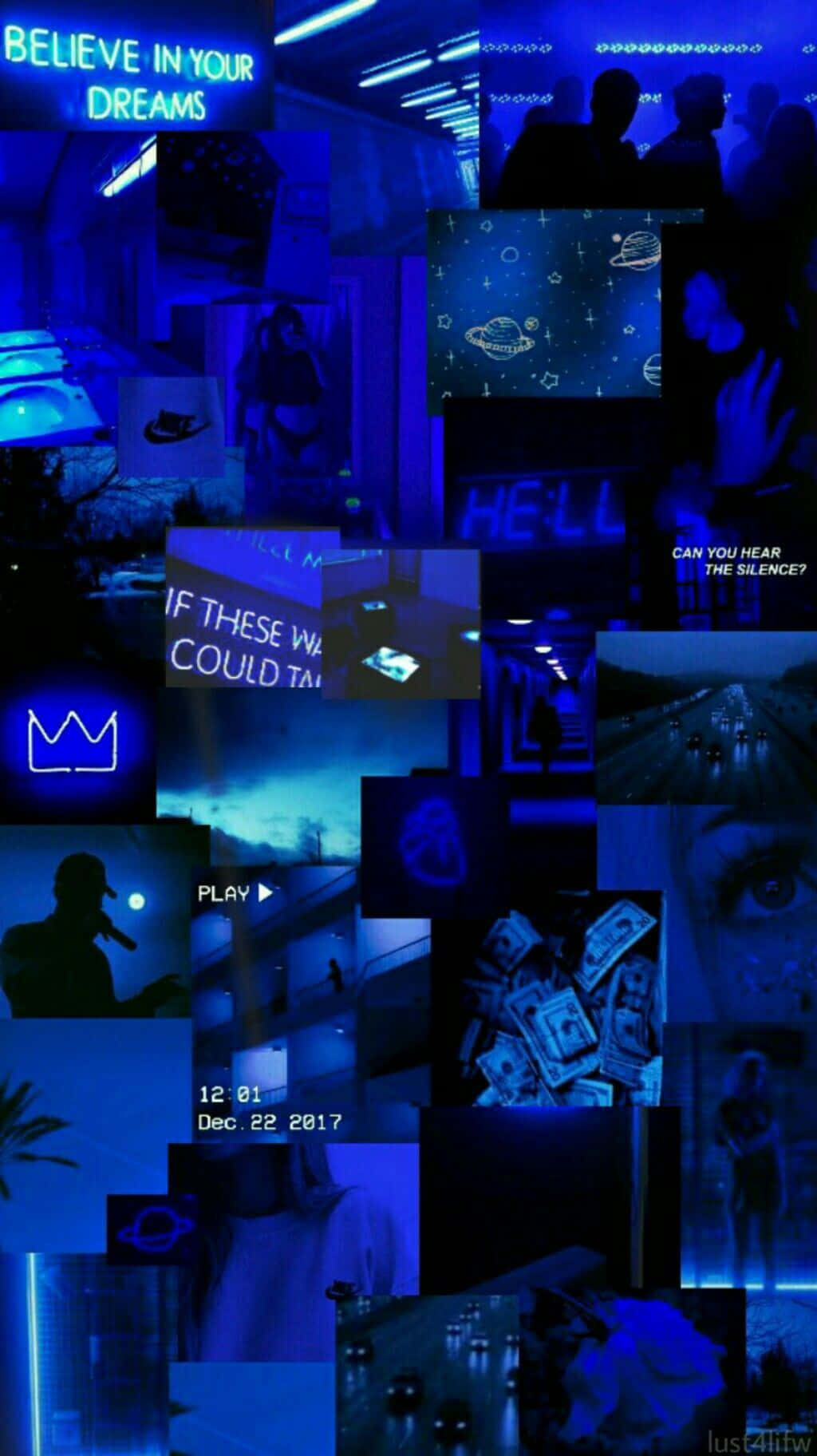 Blue Baddie, neon signs, silhouettes, HD Phone Wallpaper