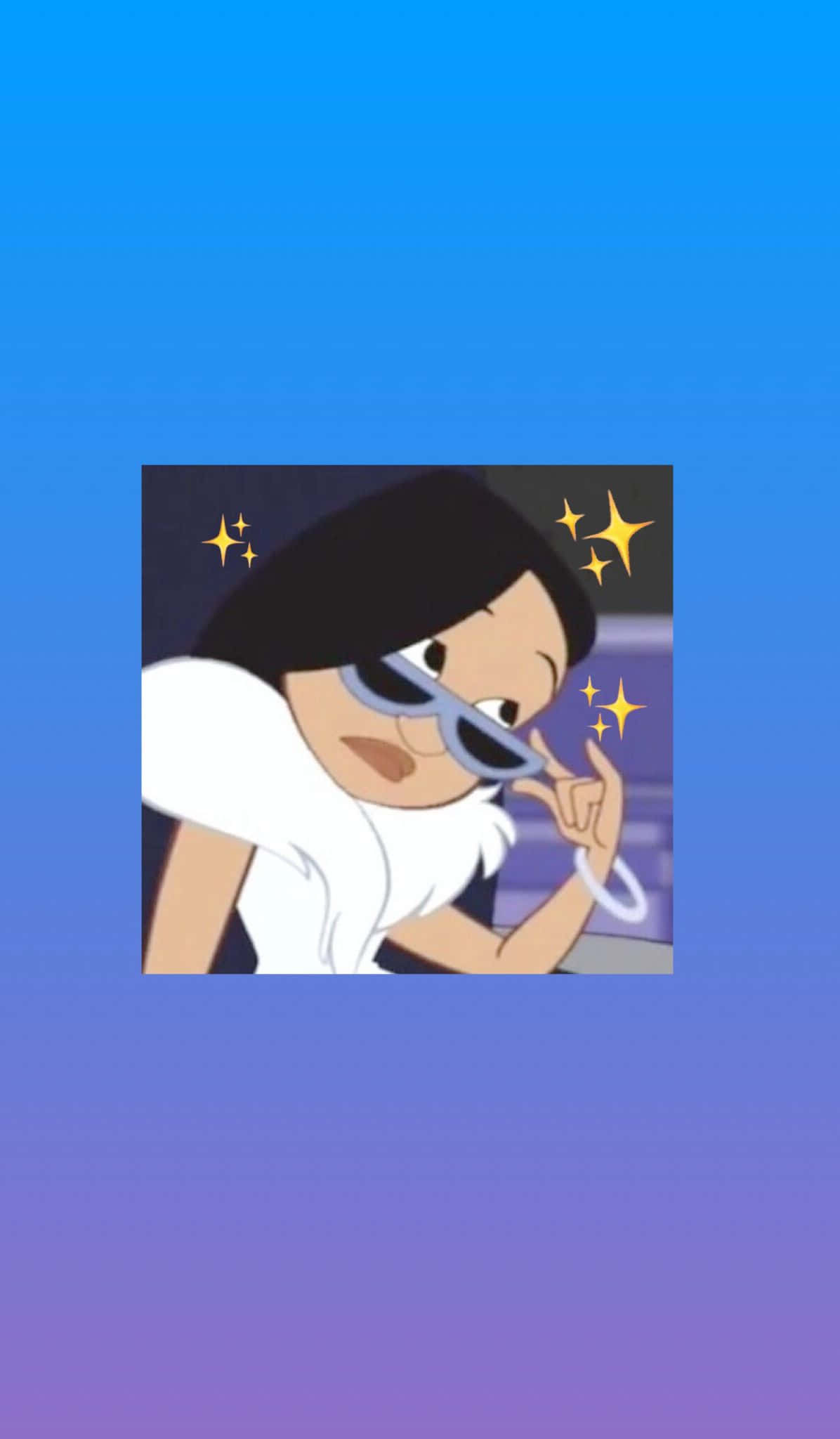 Baddie iPhone, cartoon girl, black hair, Full HD Phone Wallpaper