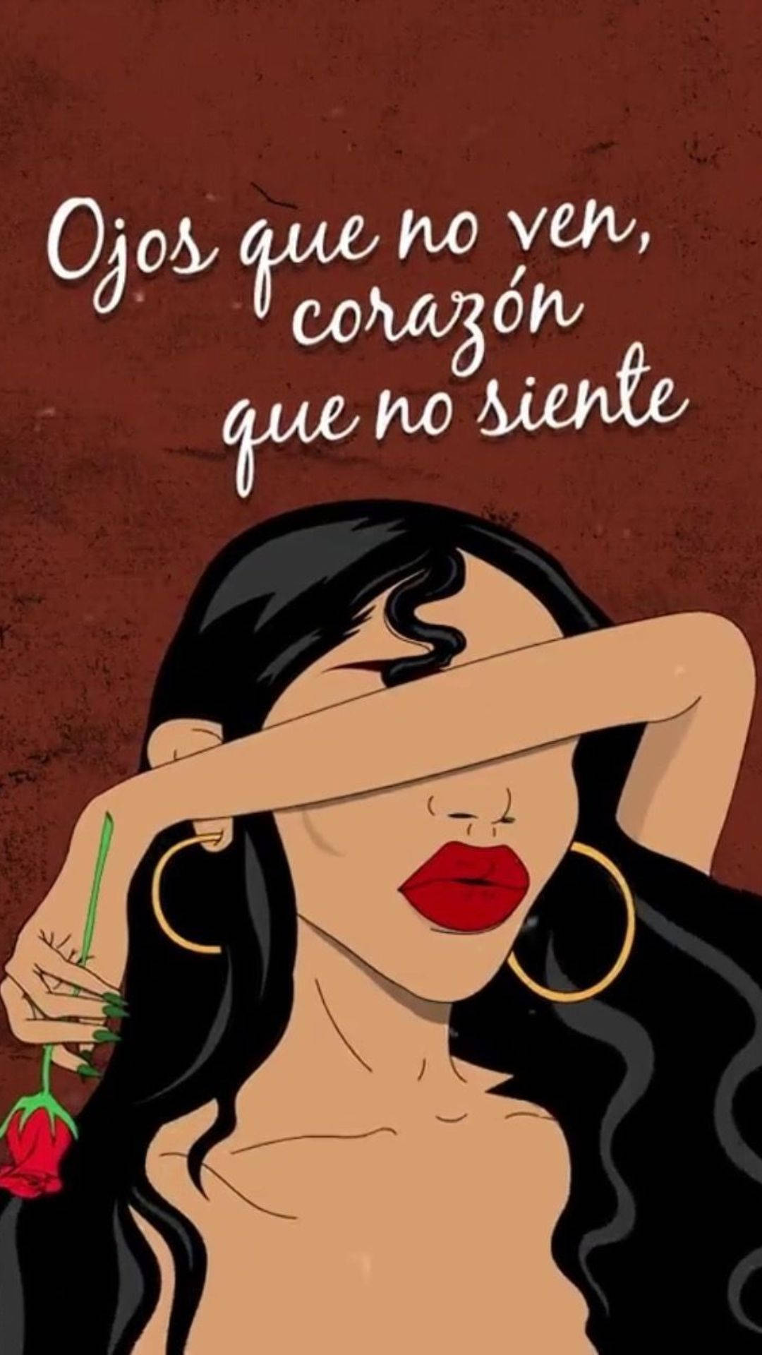 Latina Baddie PFP, black hair, red lips, Full HD Phone Wallpaper