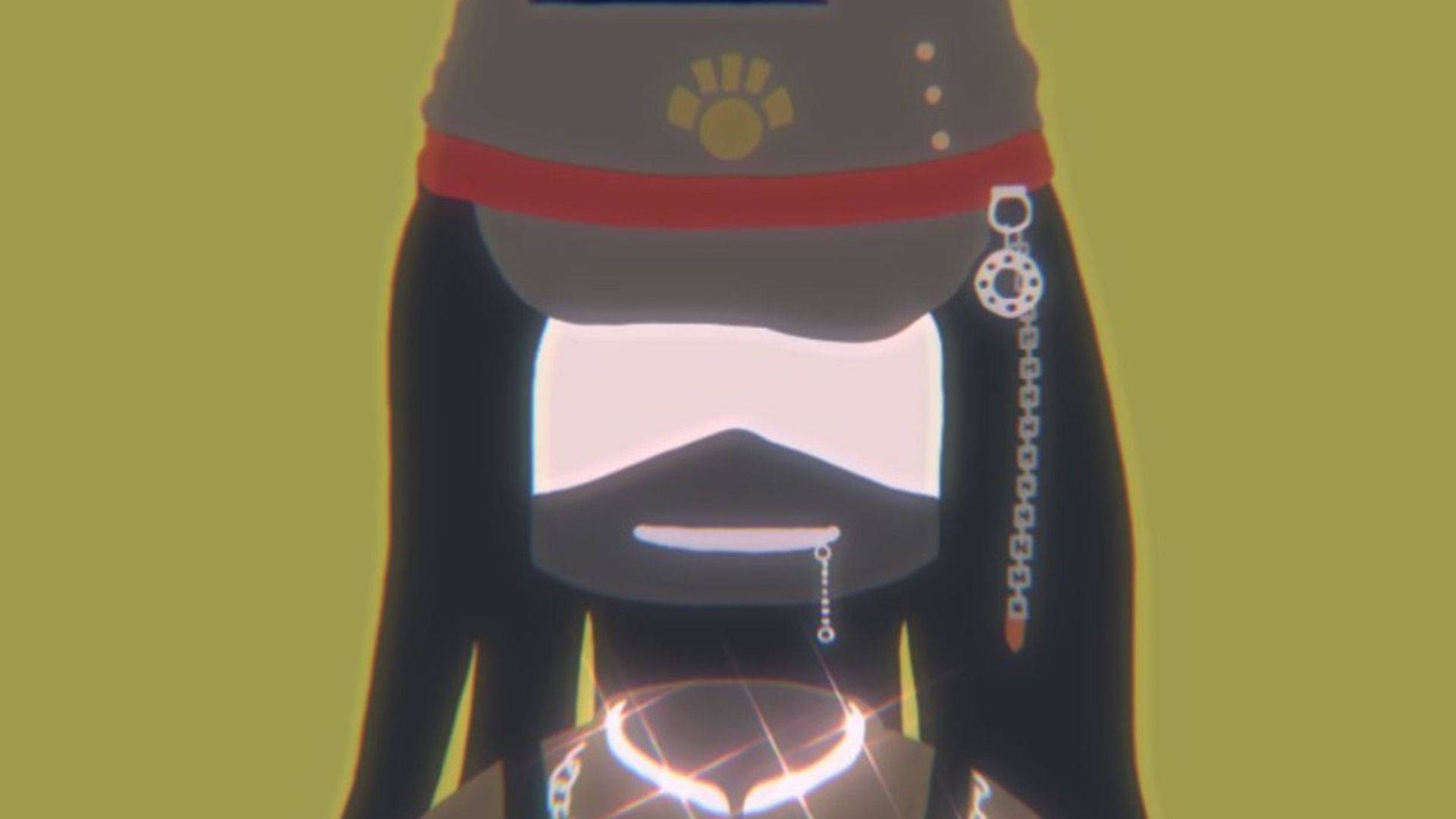 masked baddie pfp, anime character, long black hair, Full HD Desktop Wallpaper