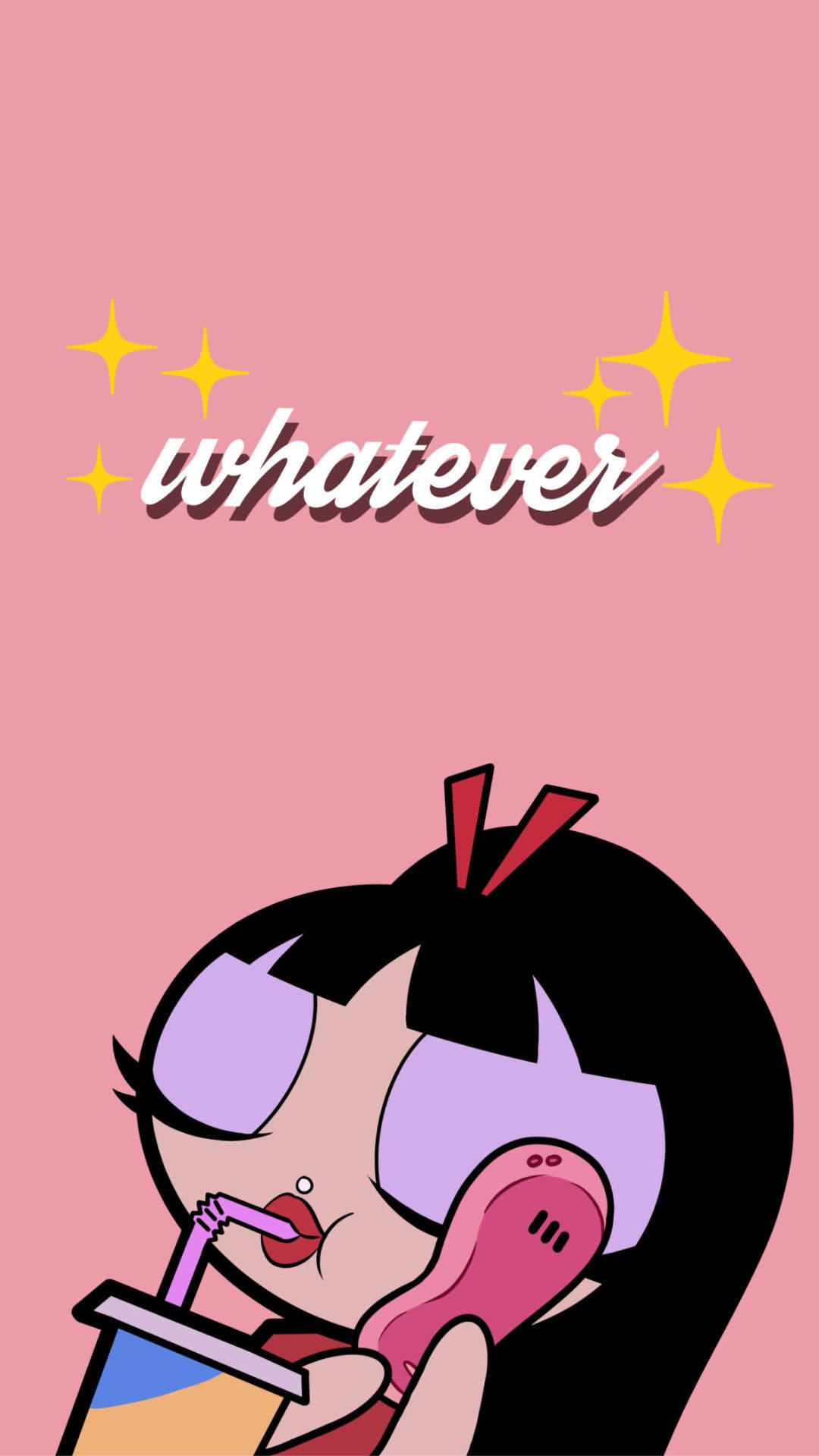 Baddie PFP, black hair, purple eyes, Full HD Phone Wallpaper