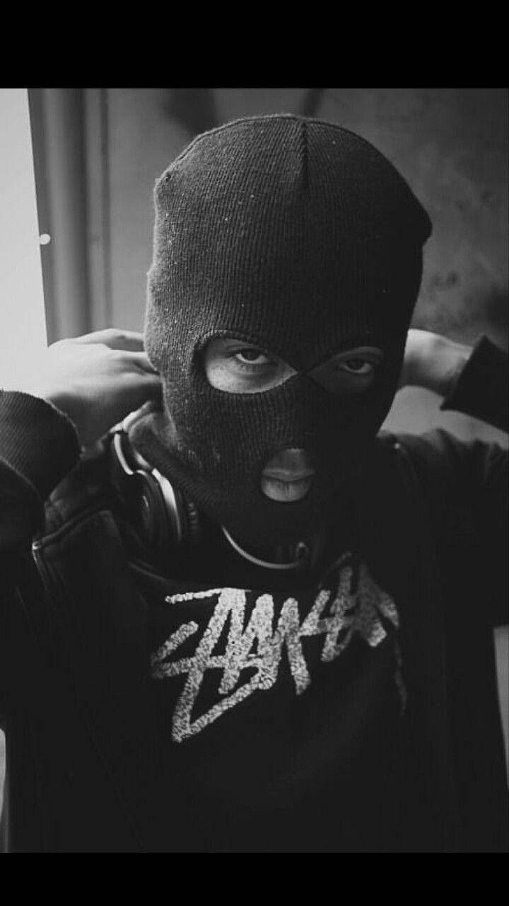 black ski mask, black balaclava, hoodie, HD Phone Wallpaper
