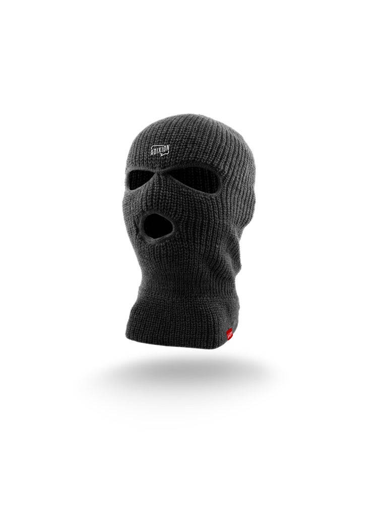 black ski mask, knitted balaclava, dark gray, SD Phone Wallpaper