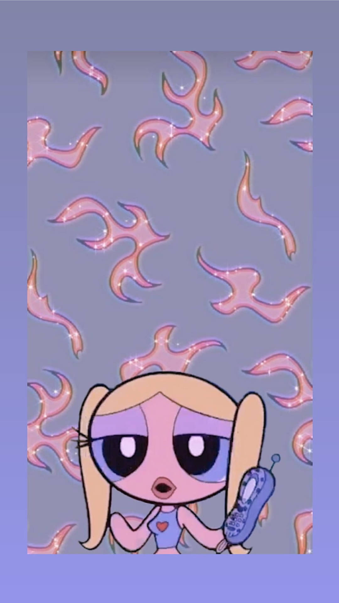 Baddie, cartoon girl, big eyes, Full HD Phone Wallpaper