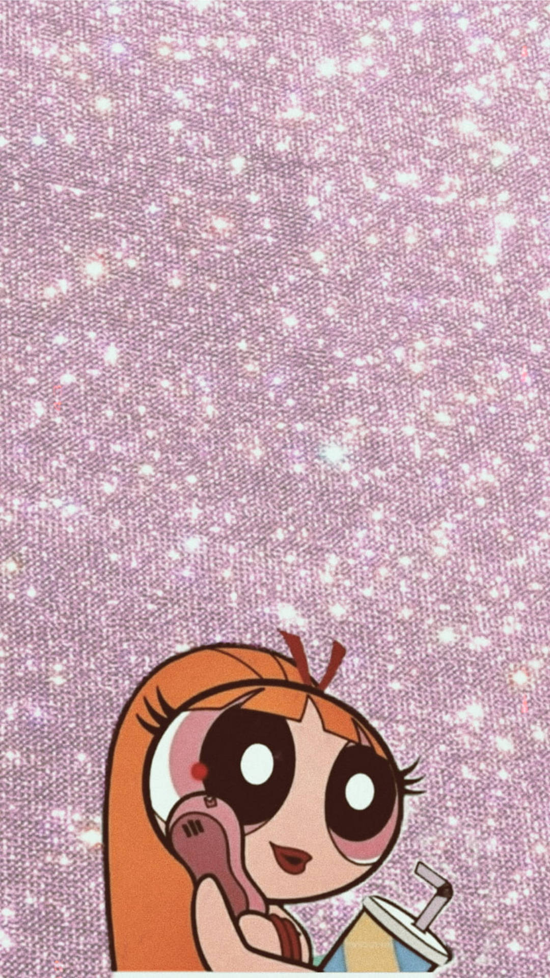 Baddie, cartoon girl, orange hair, Full HD Phone Wallpaper