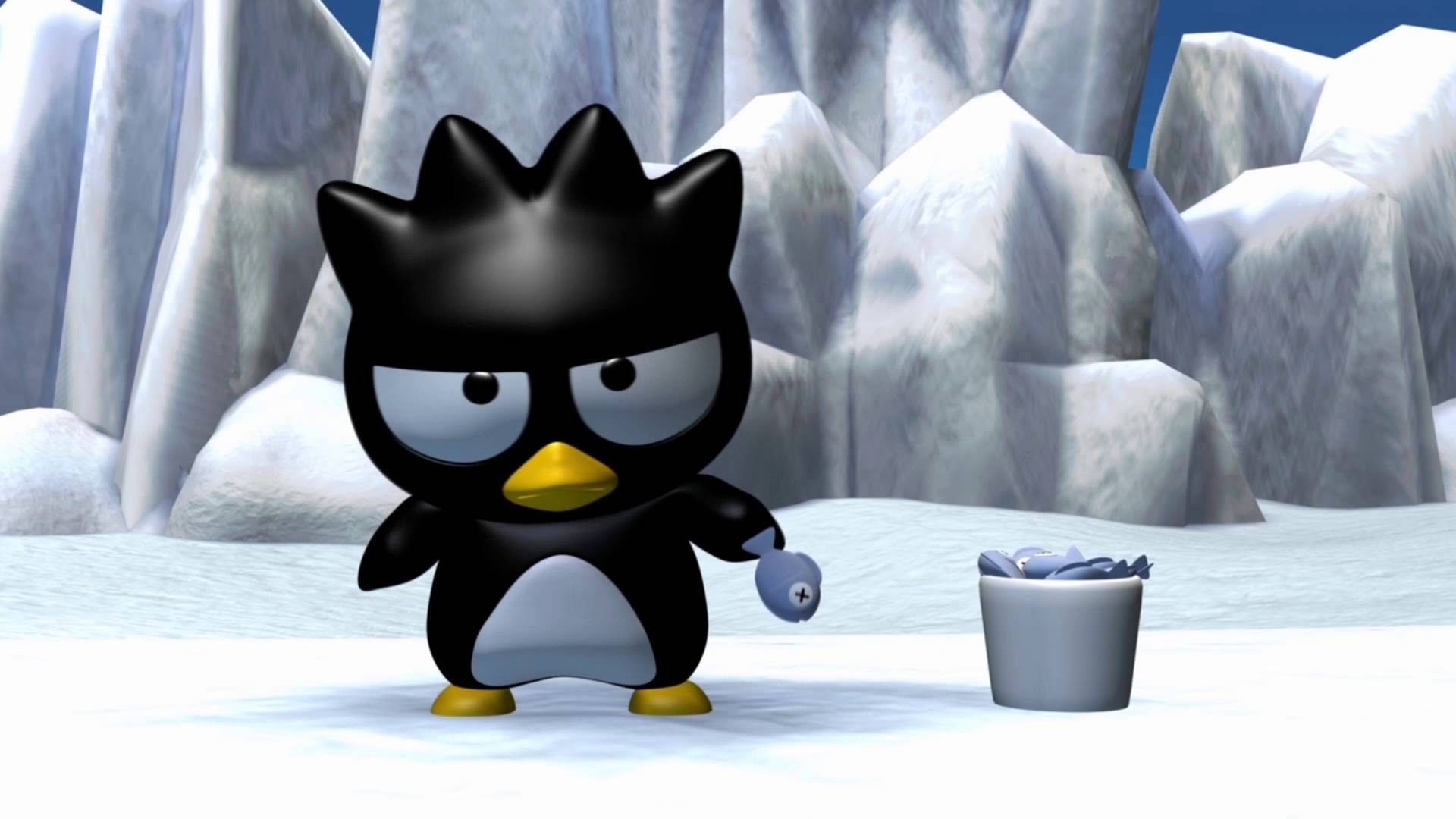 Badtz Maru, 3D art, cartoon penguin, Full HD Desktop Wallpaper
