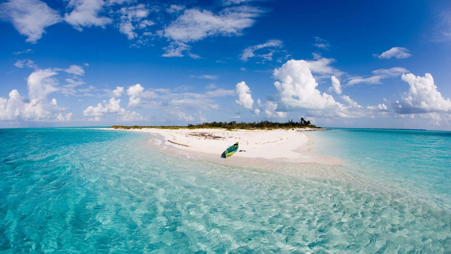 Bahamas Beach, white sand, turquoise water, Full HD Desktop Wallpaper