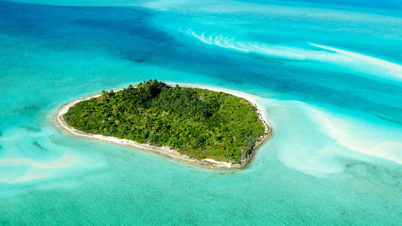 Bahamas Island, tropical island, vibrant turquoise waters, HD Desktop Wallpaper