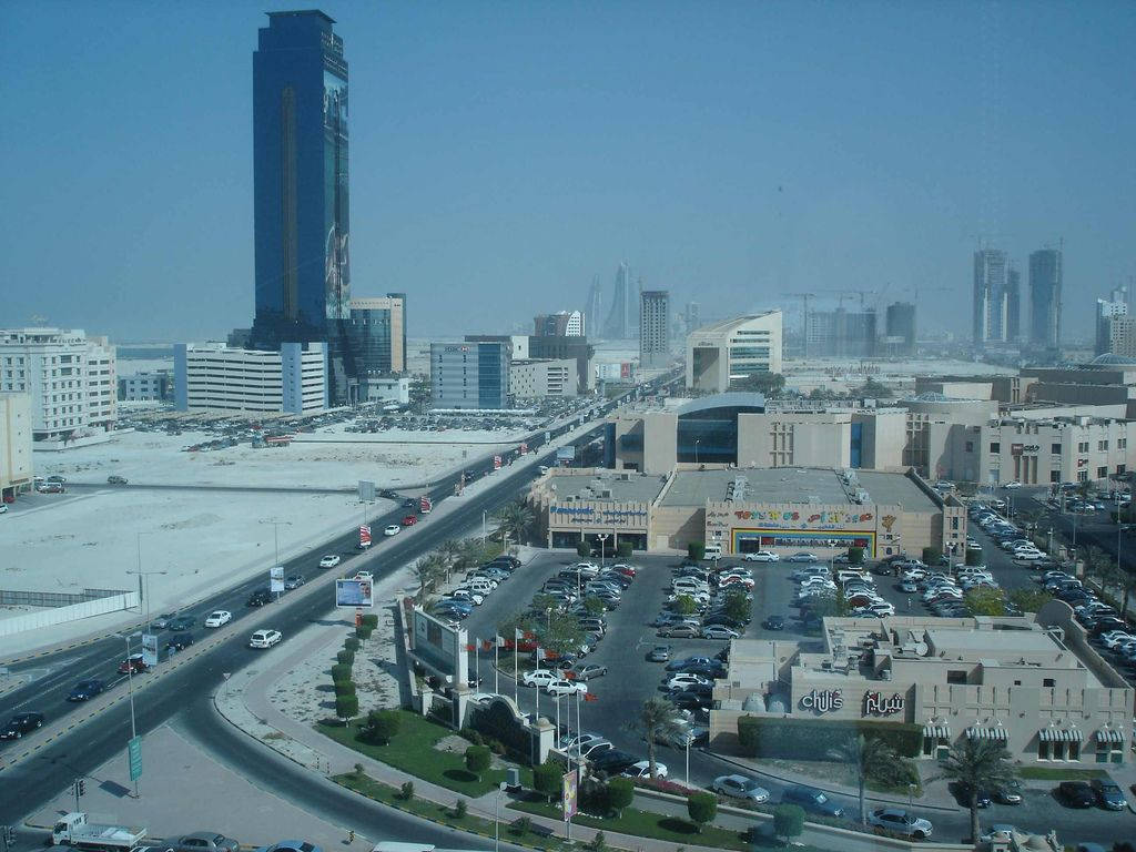 Bahrain, Commercial Business District, skyscrapers, SD Desktop Wallpaper