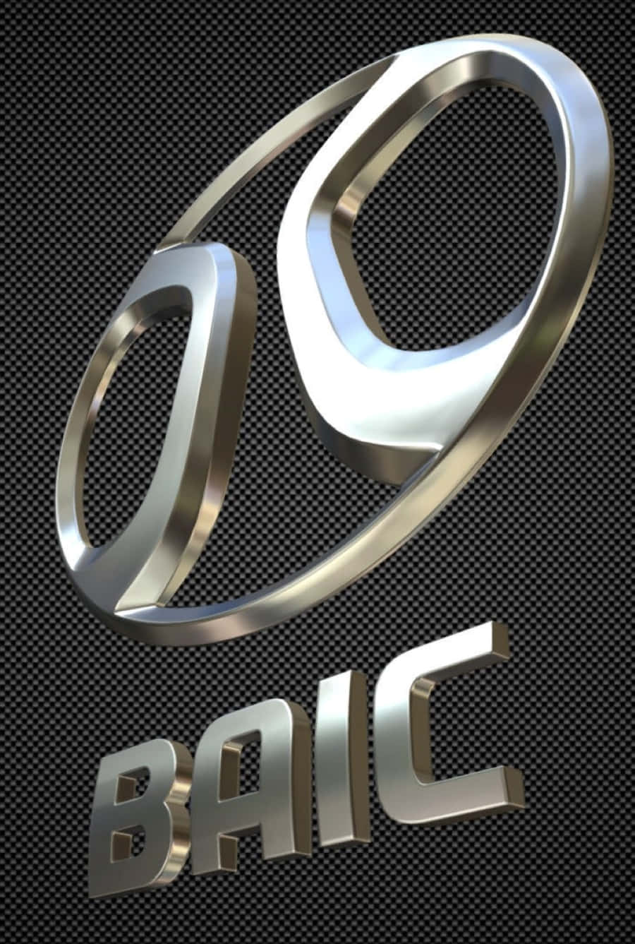 BAIC Group, shiny metallic BAIC logo, interlocking rings, HD Phone Wallpaper