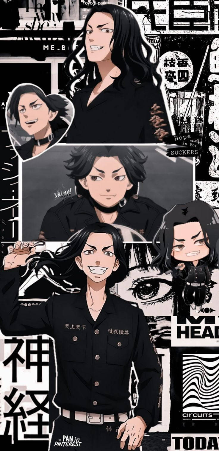 Baji Tokyo Revengers, black-haired characters, dark outfits, HD Phone Wallpaper