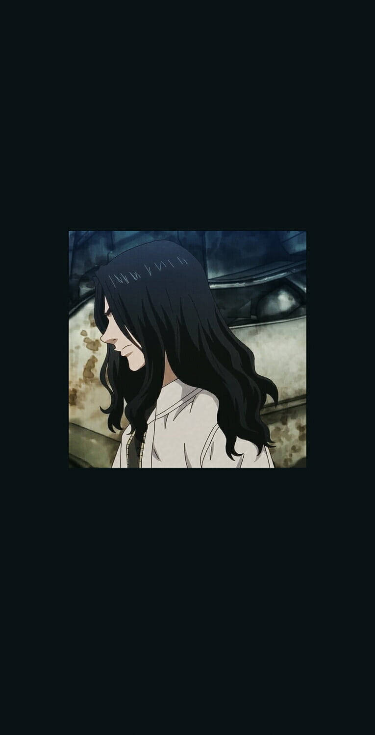 Baji Tokyo Revengers, long black hair, white shirt, HD Phone Wallpaper