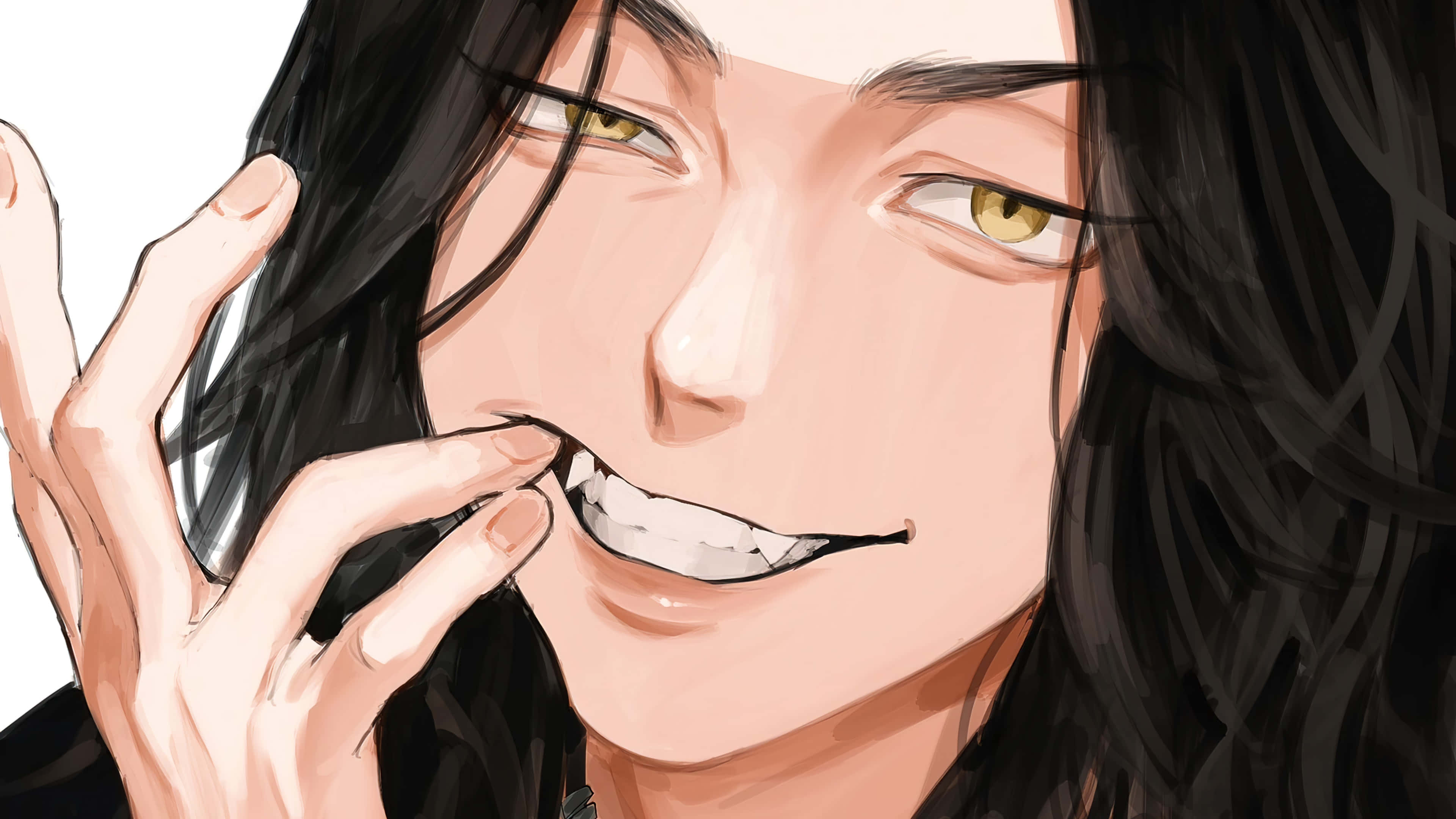 Baji, Tokyo Revengers, long black hair, 4K Desktop Wallpaper