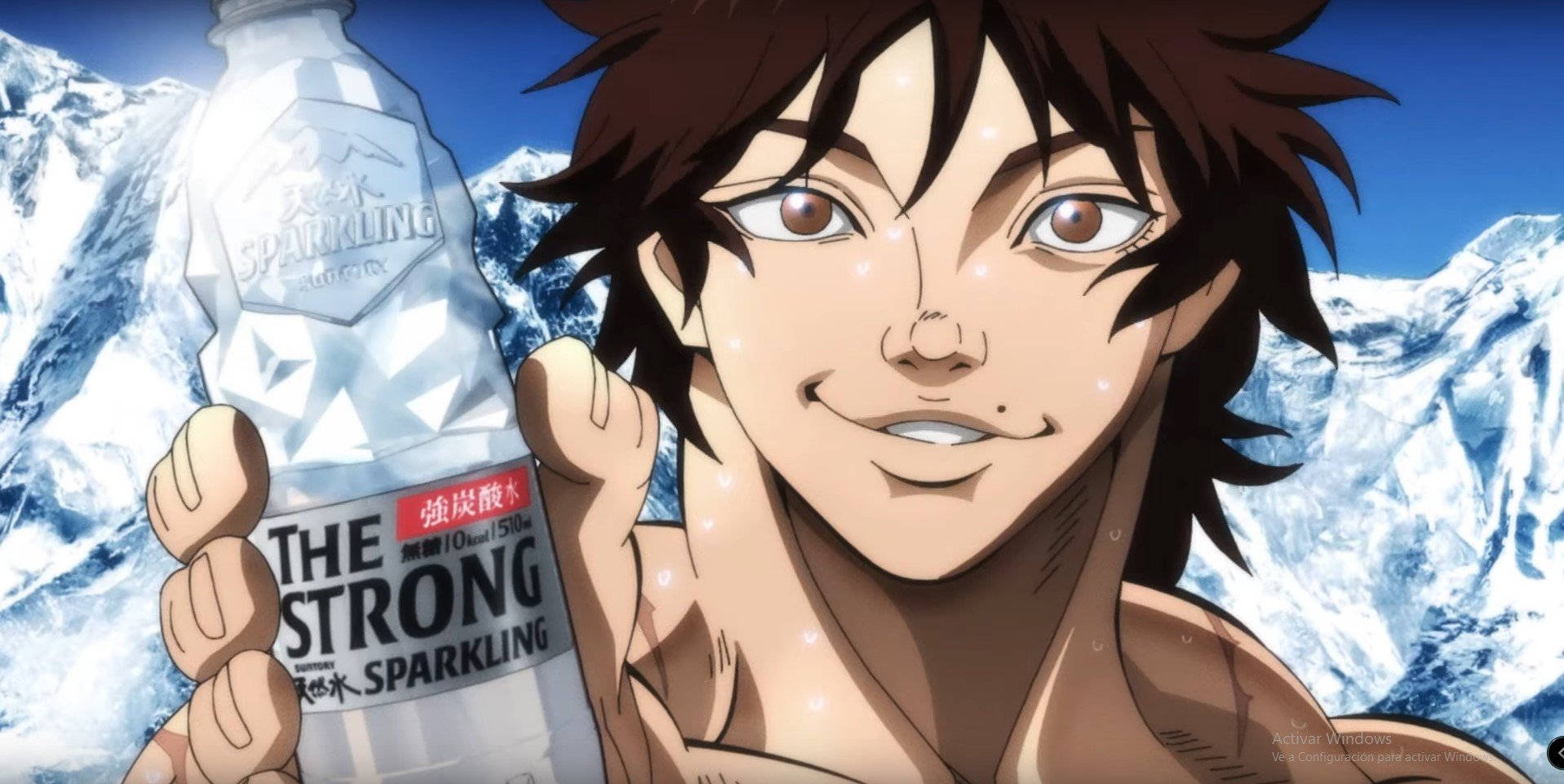 Baki Hanma, sparkling water bottle, wet hair, HD Desktop Wallpaper