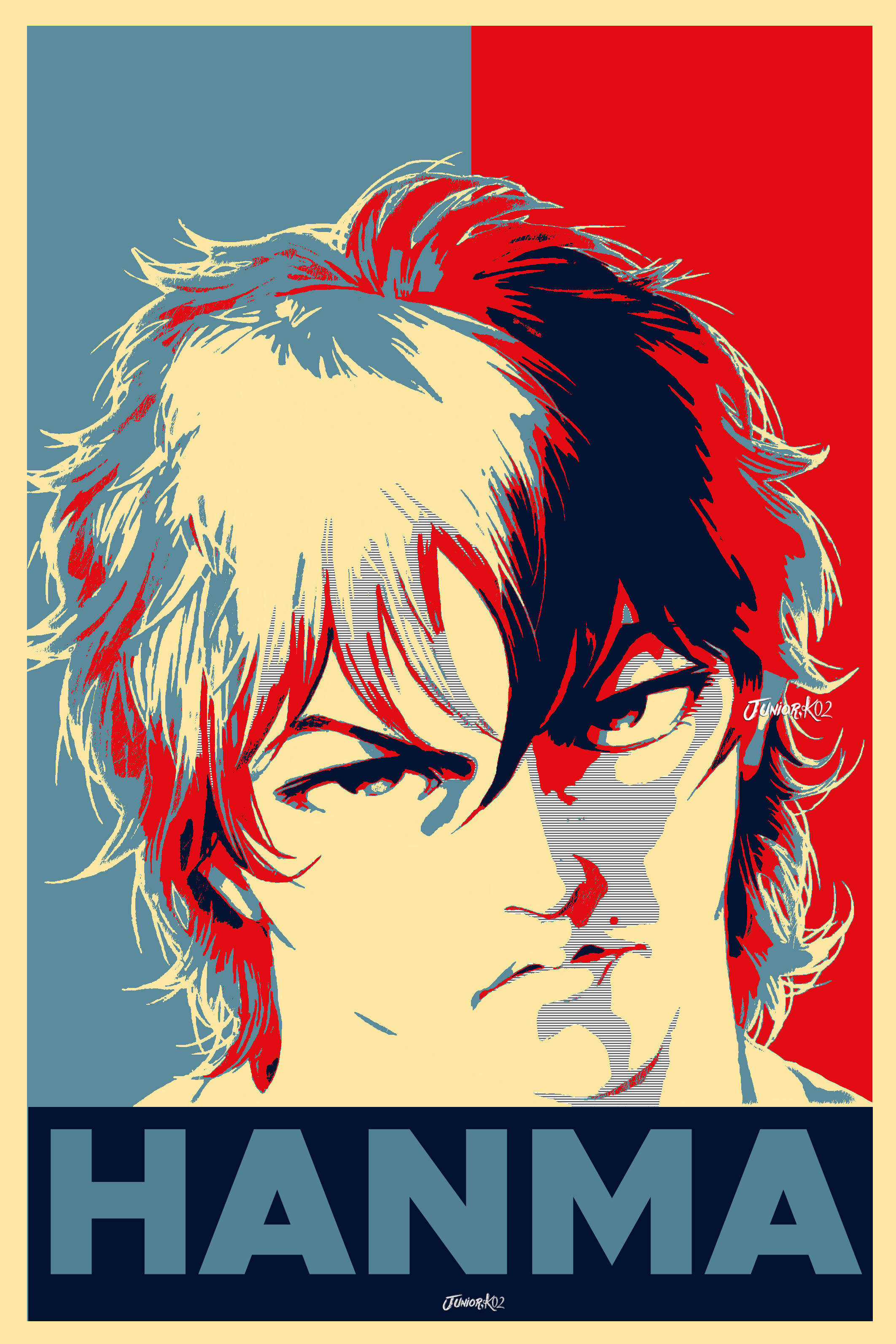 Baki Hanma, Hanma, spiky hair, 2K Phone Wallpaper