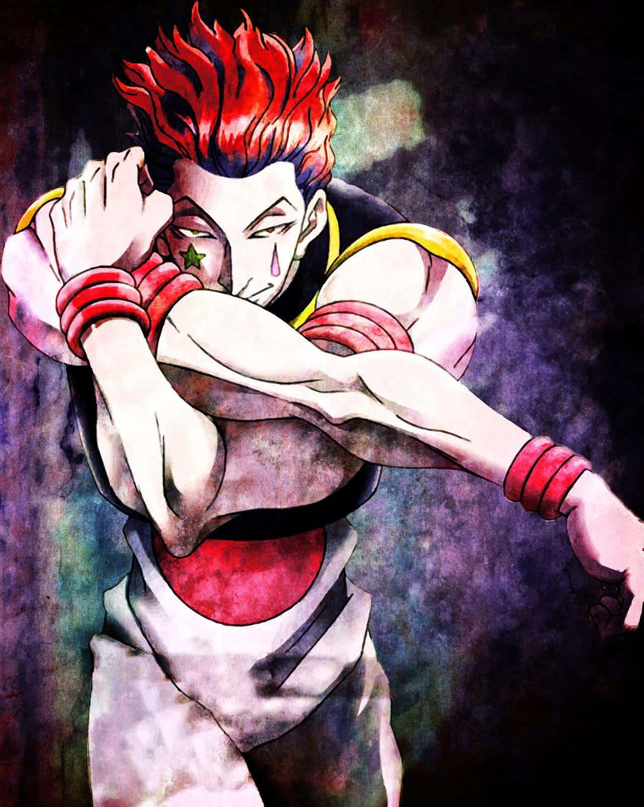 Baki The Grappler, spiky red hair, tear on his cheek, HD Phone Wallpaper