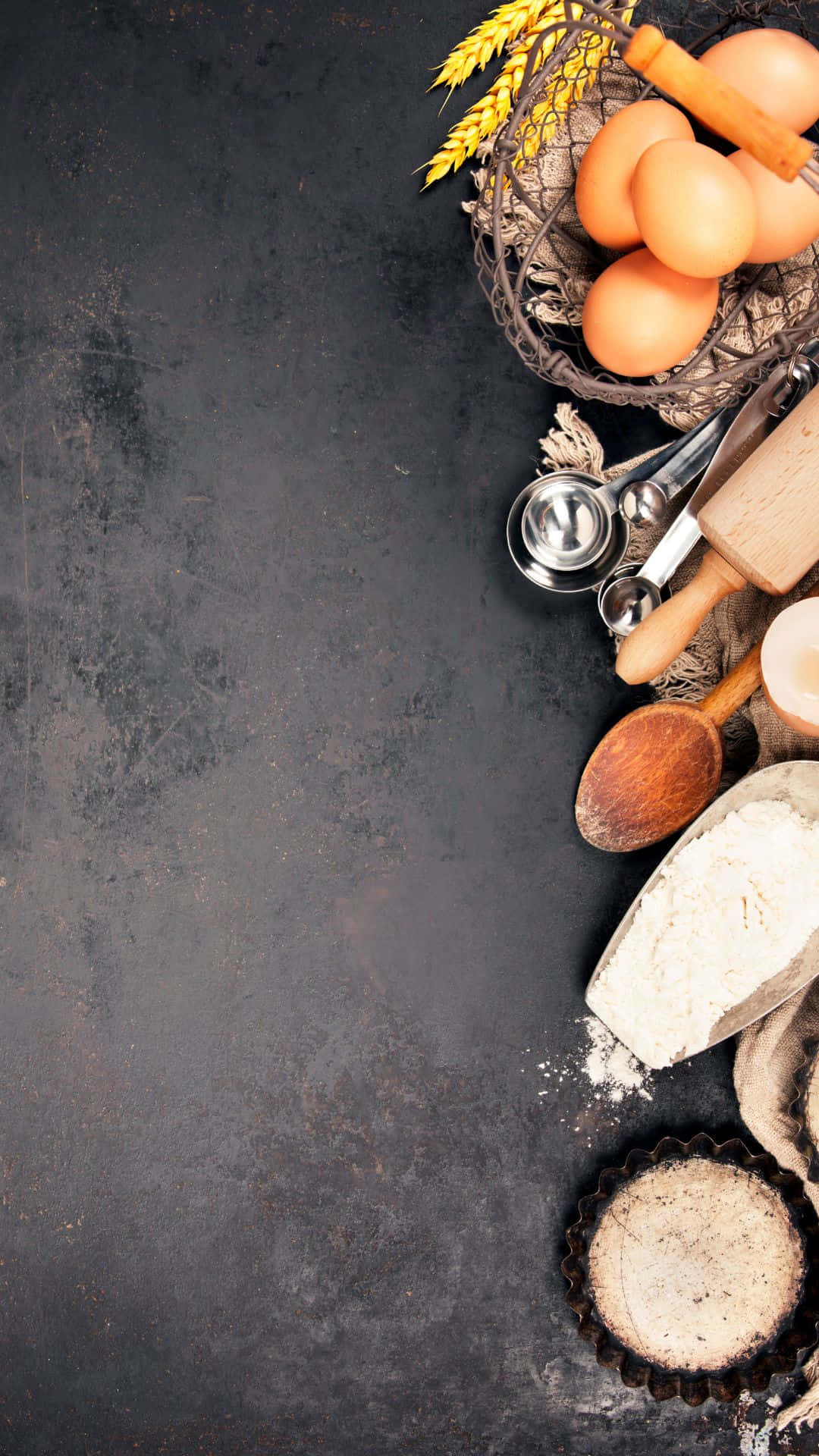 iPhone, baking, eggs, Full HD Phone Wallpaper