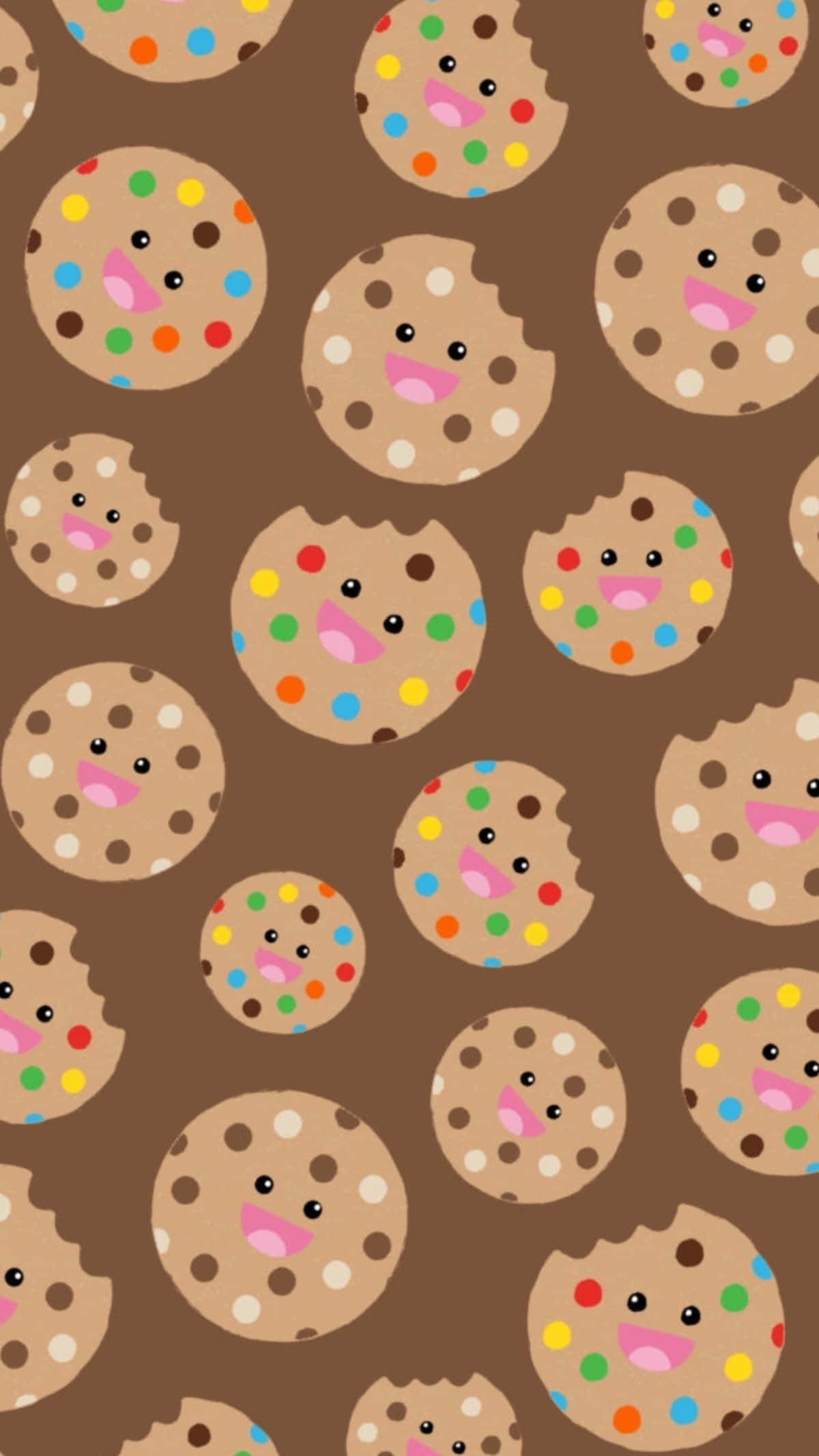 Baking iPhone, cartoon cookies, colorful sprinkles, Full HD Phone Wallpaper