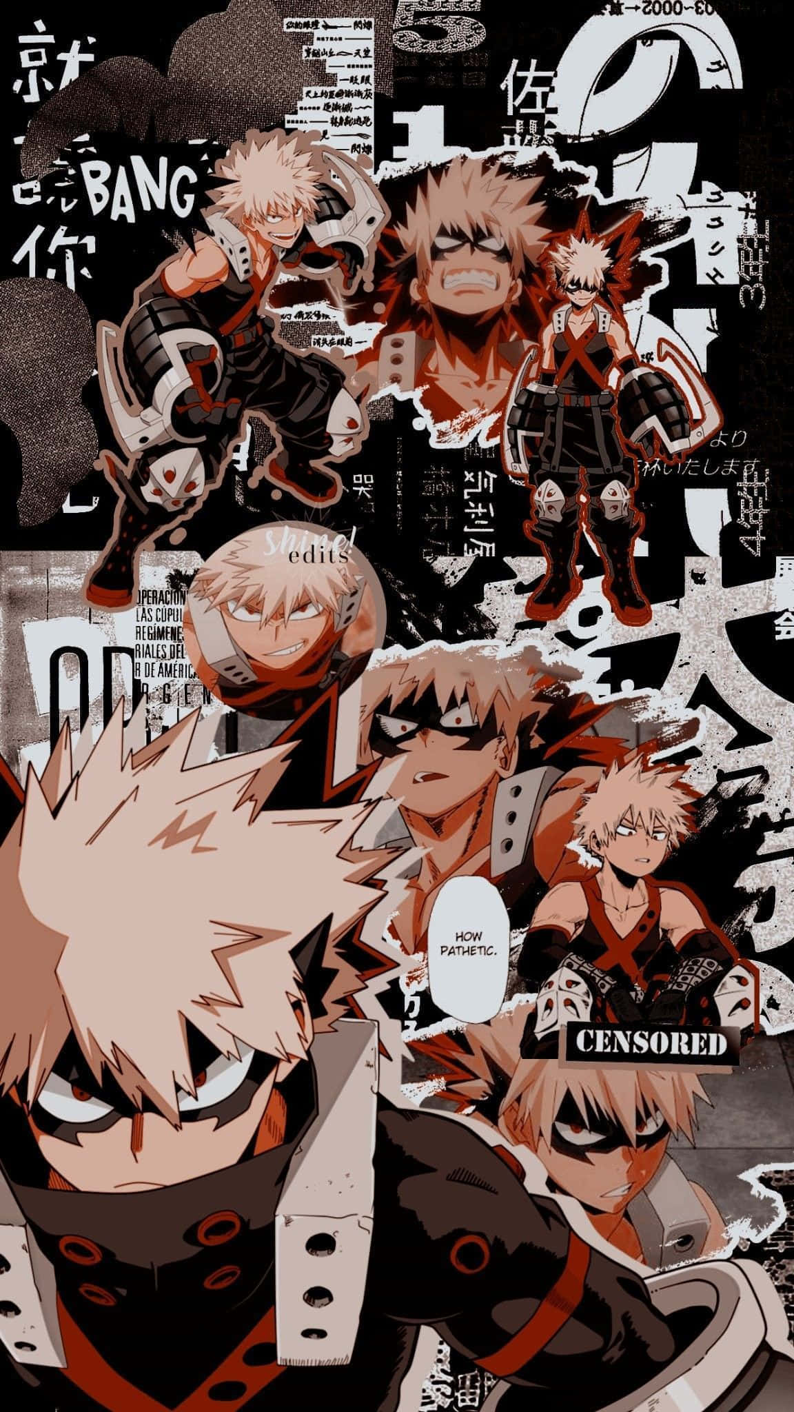Bakugo Phone, Bakugo, red, Full HD Phone Wallpaper