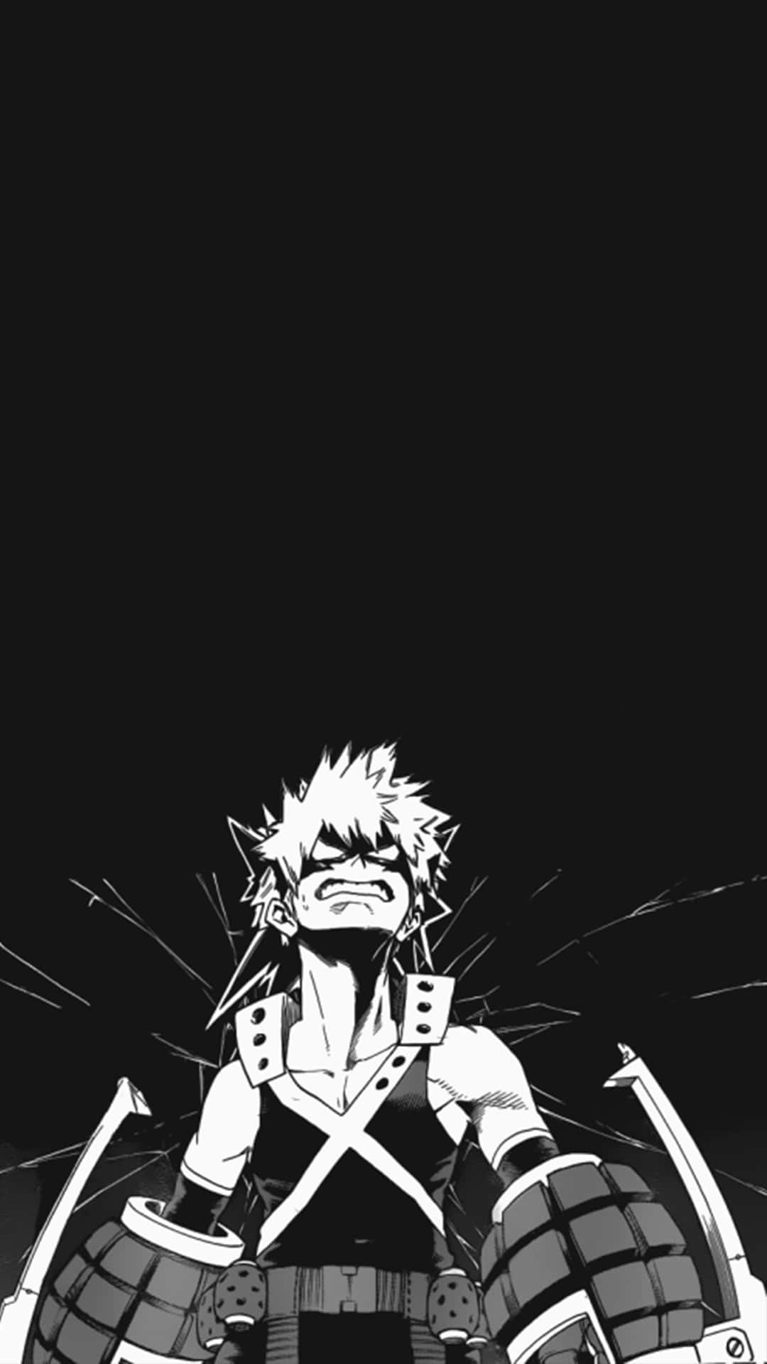 Bakugo Phone, anime hero, spiky hair, Full HD Phone Wallpaper