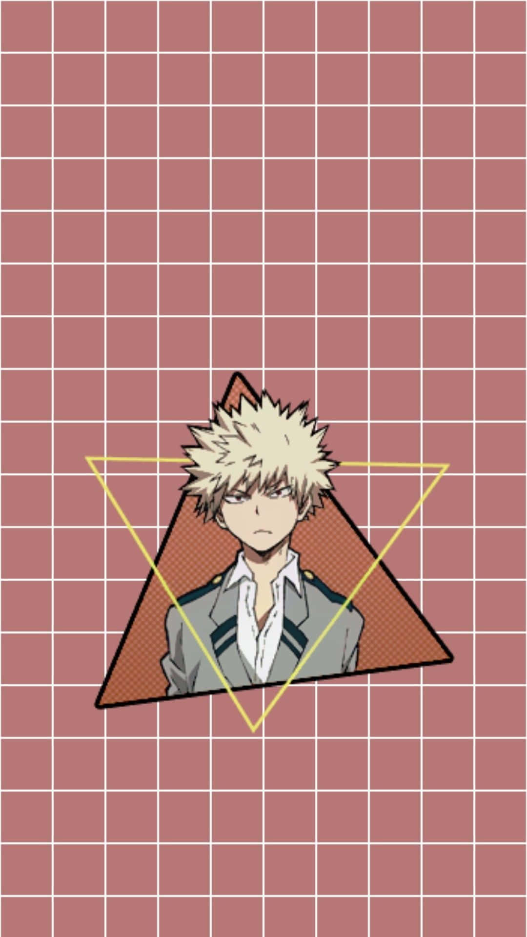 M H A, Bakugo, spiky-haired anime boy, Full HD Phone Wallpaper