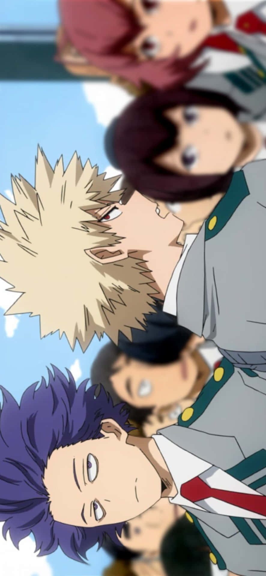 Bakugou, classmates, school uniforms, Full HD Phone Wallpaper