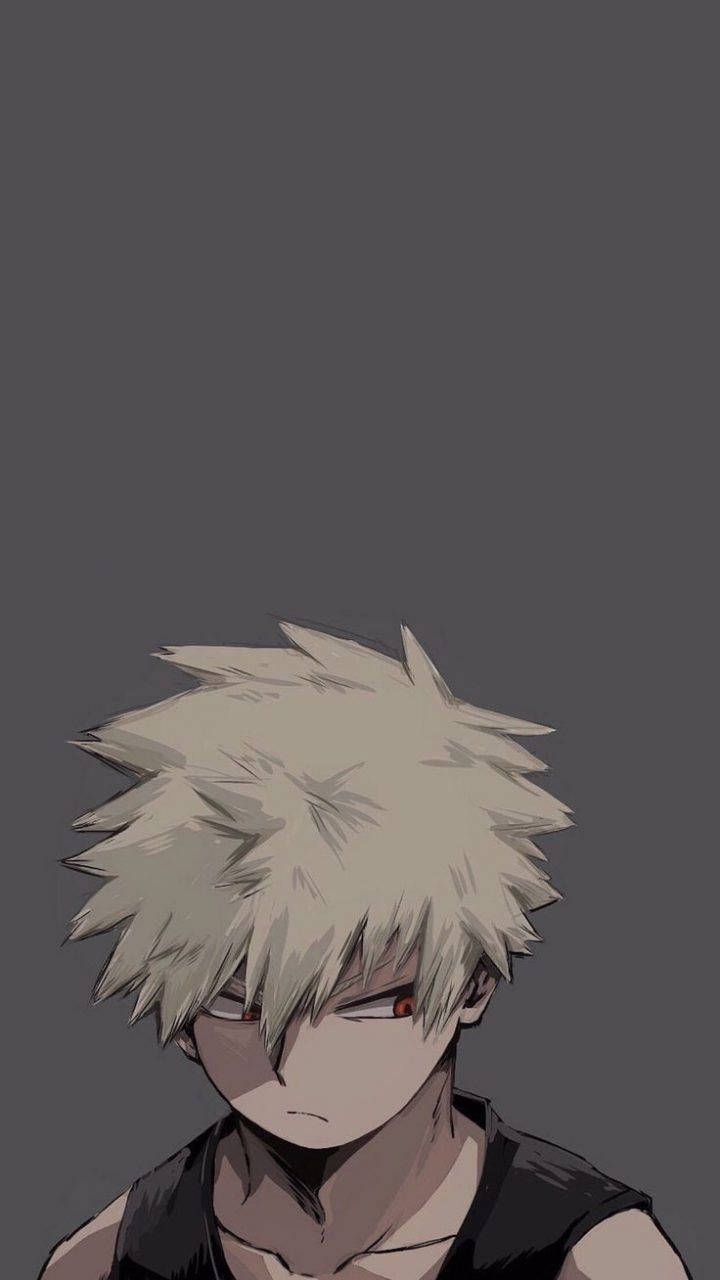 Bakugou, spiky-haired, red eyes, HD Phone Wallpaper