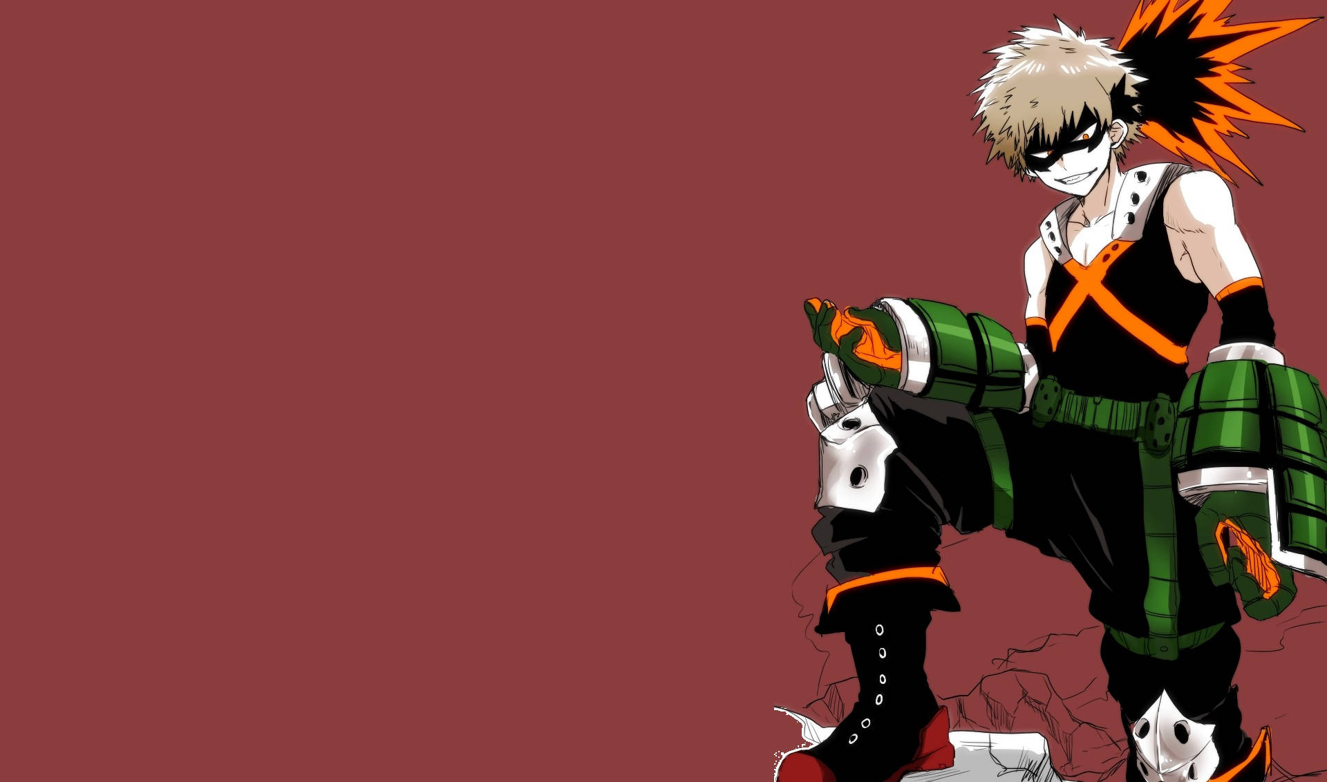 Bakugou, hero costume, spiky blonde hair, Full HD Desktop Wallpaper