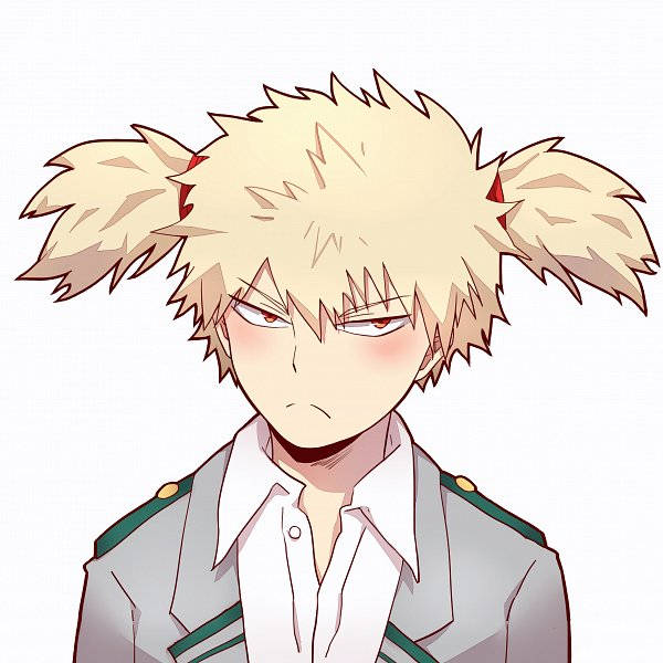 Bakugou, pigtails, spiky blonde hair, SD Desktop Wallpaper