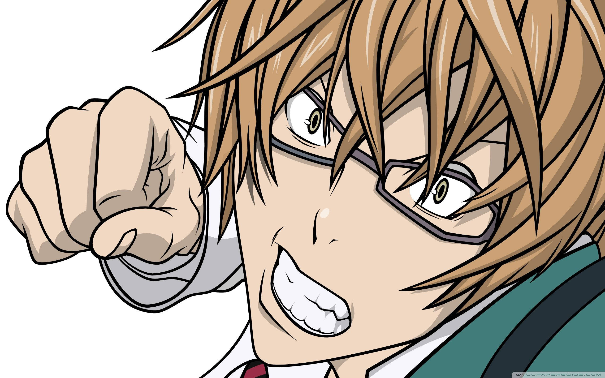 Bakuman, main character, anime boy, 2K Desktop Wallpaper