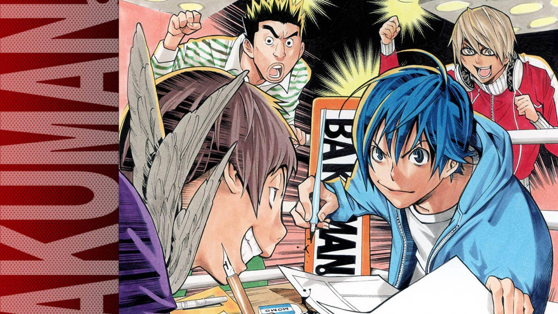 Bakuman, anime characters, manga, Full HD Desktop Wallpaper