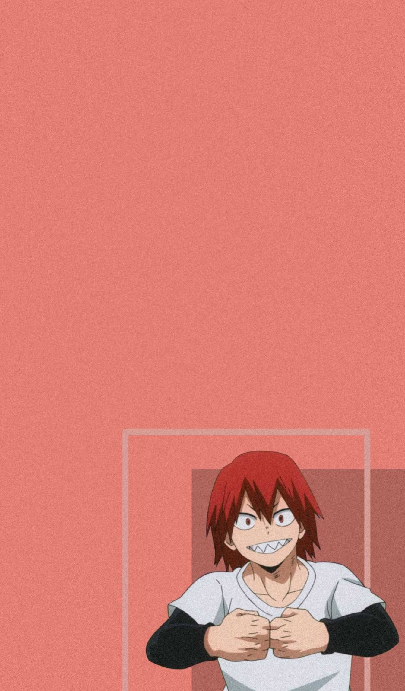 Bakusquad, red-haired Kirishima, sharp teeth, Full HD Phone Wallpaper
