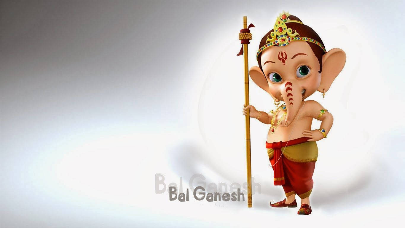 Bal Ganesh, elephant-headed god, baby elephant god, HD Desktop Wallpaper