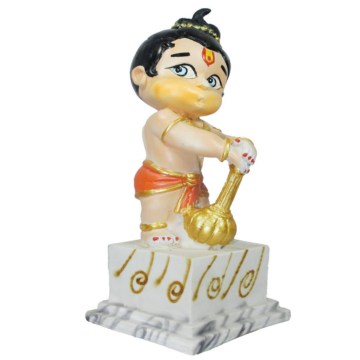 Bal Hanuman, glossy figurine, chubby Hindu deity, SD Desktop Wallpaper