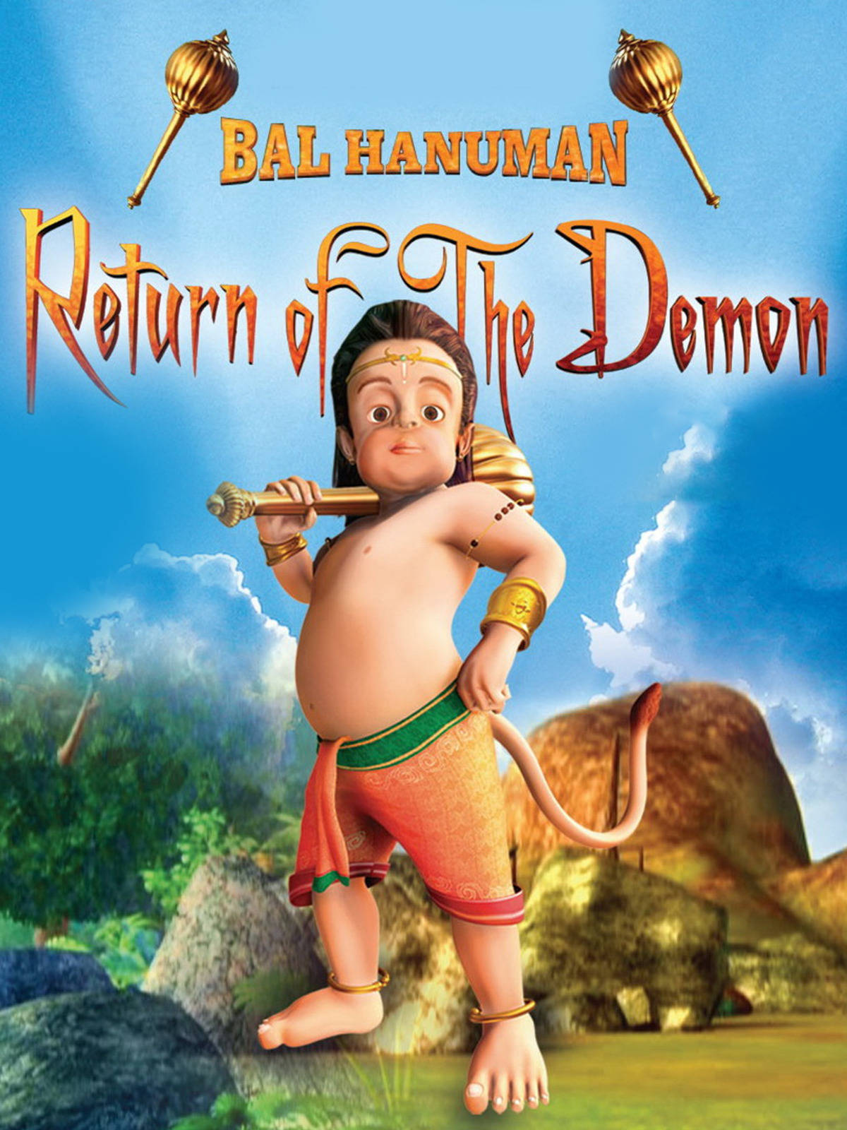 Bal Hanuman, 3d-rendered, animated child monkey, HD Phone Wallpaper